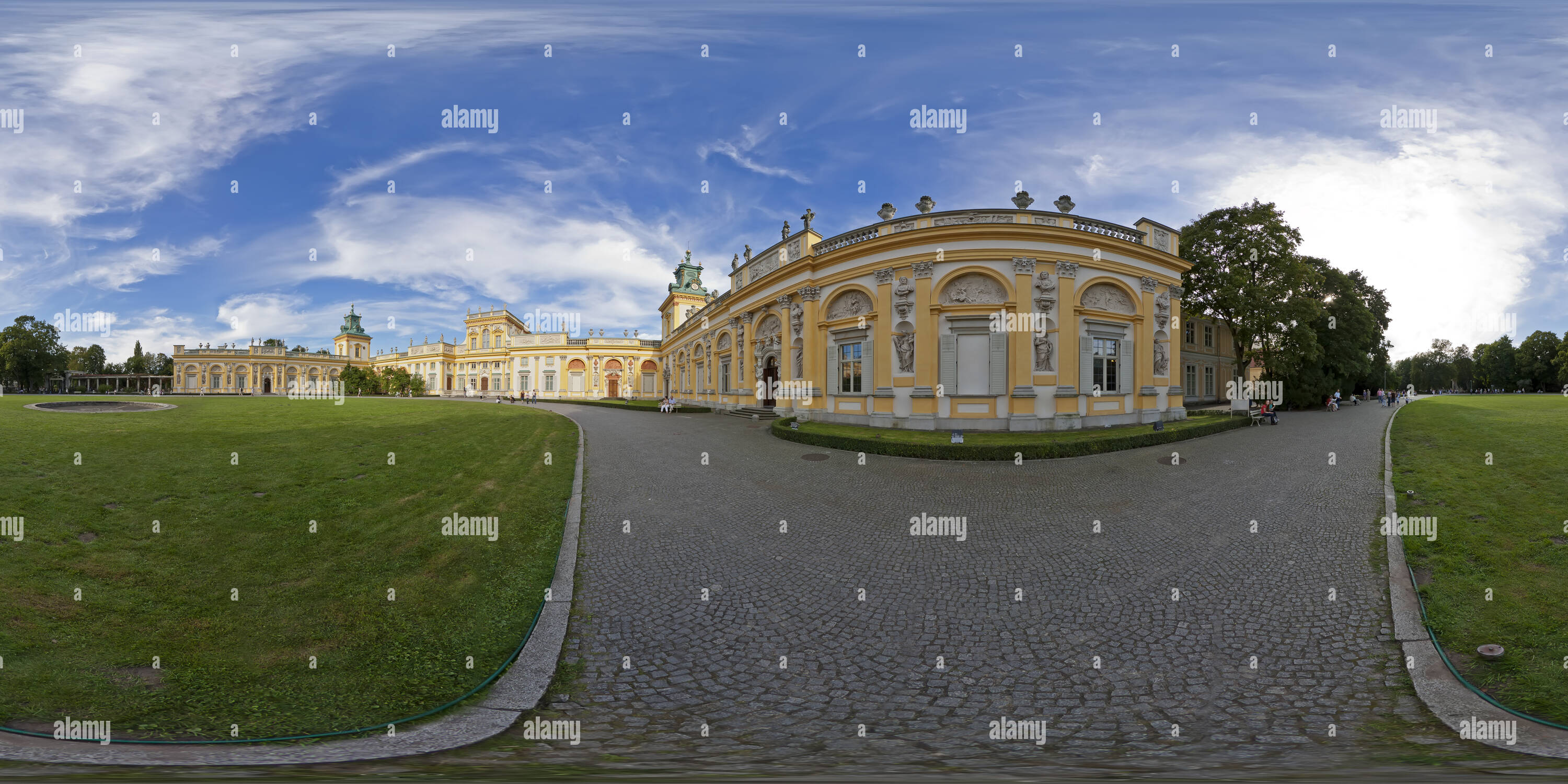 360 Grad Panorama Ansicht von Warszawa - Pałac w Wilanowie #5