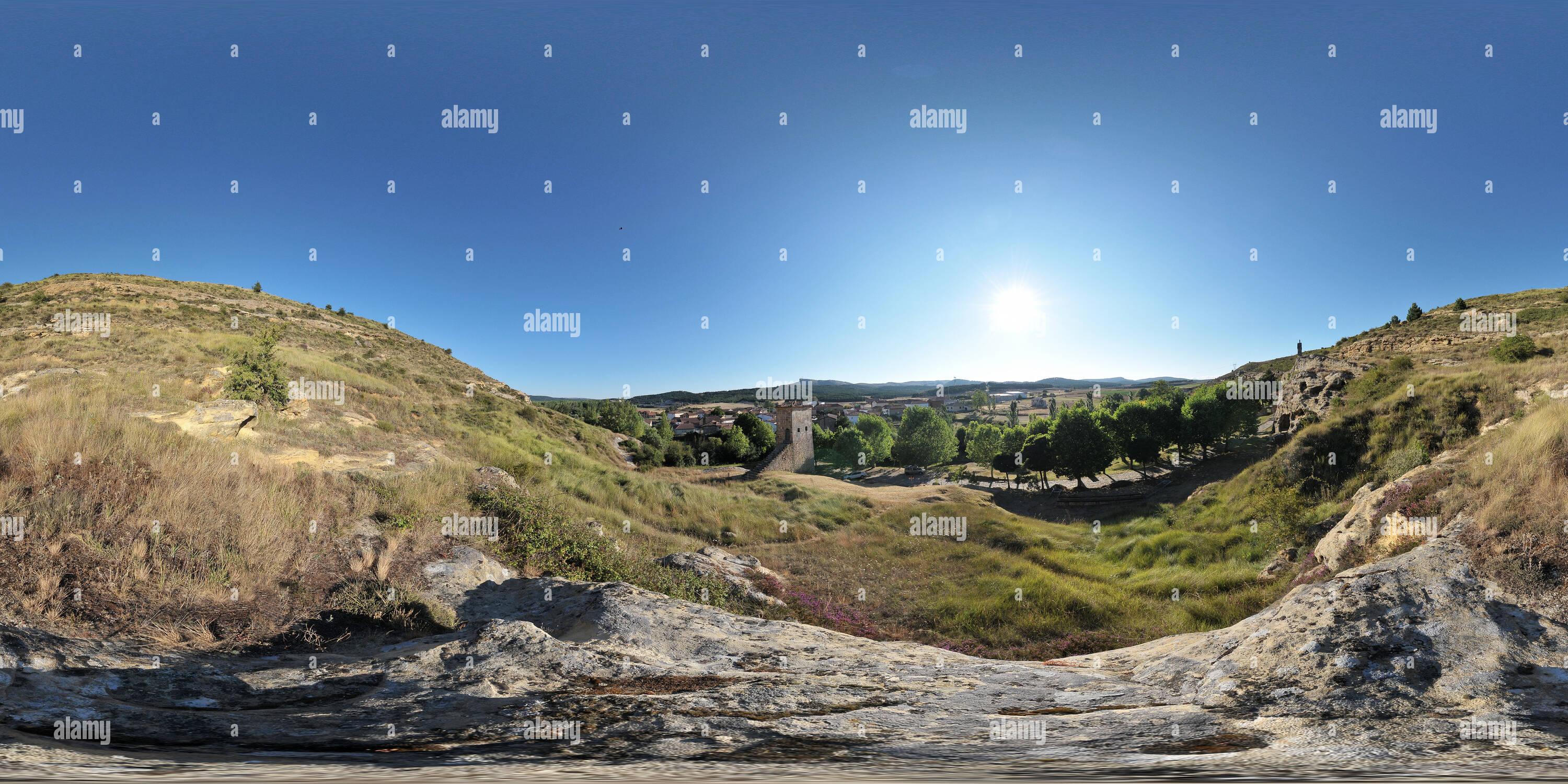 360 Grad Panorama Ansicht von Olleros de Pisuerga