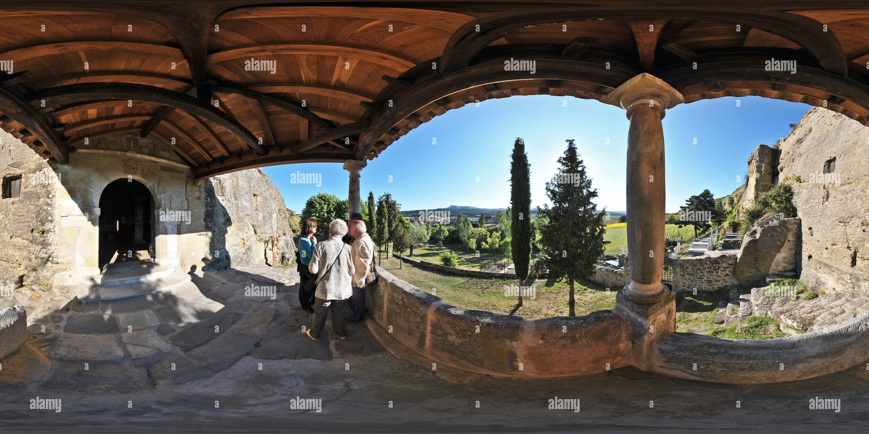 360 Grad Panorama Ansicht von Iglesia de Olleros de Pisuerga