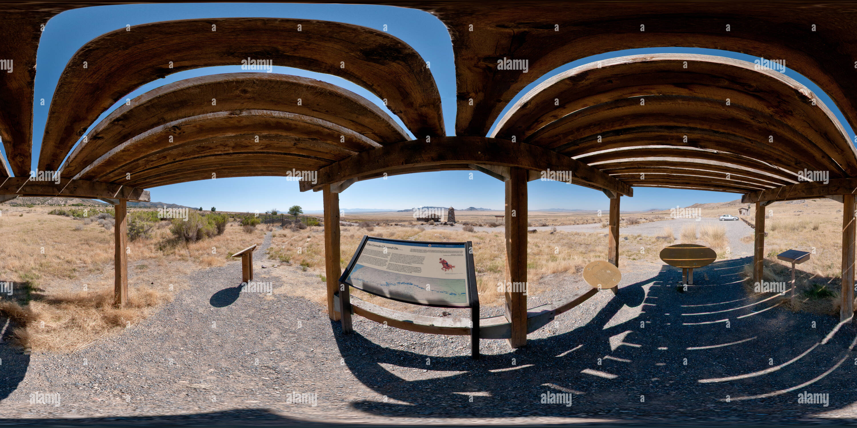 360 Grad Panorama Ansicht von Simpson Federn Pony Express Station