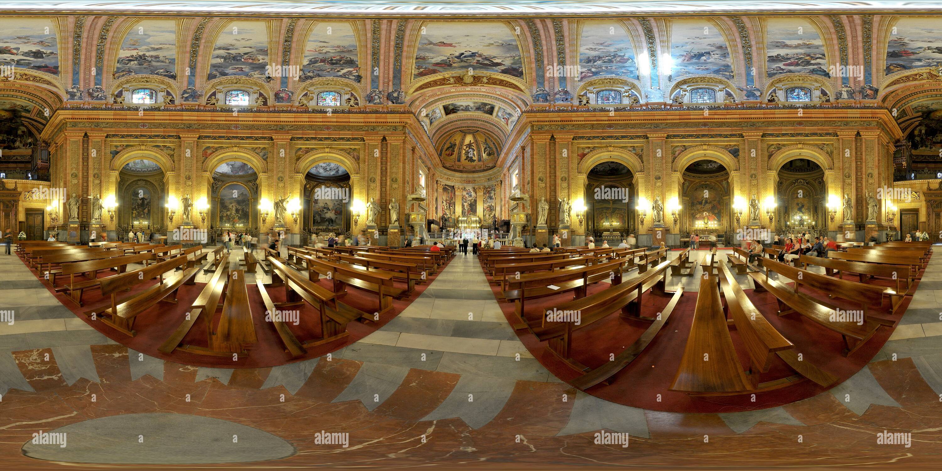 360 Grad Panorama Ansicht von Basílica de San Francisco El Grande