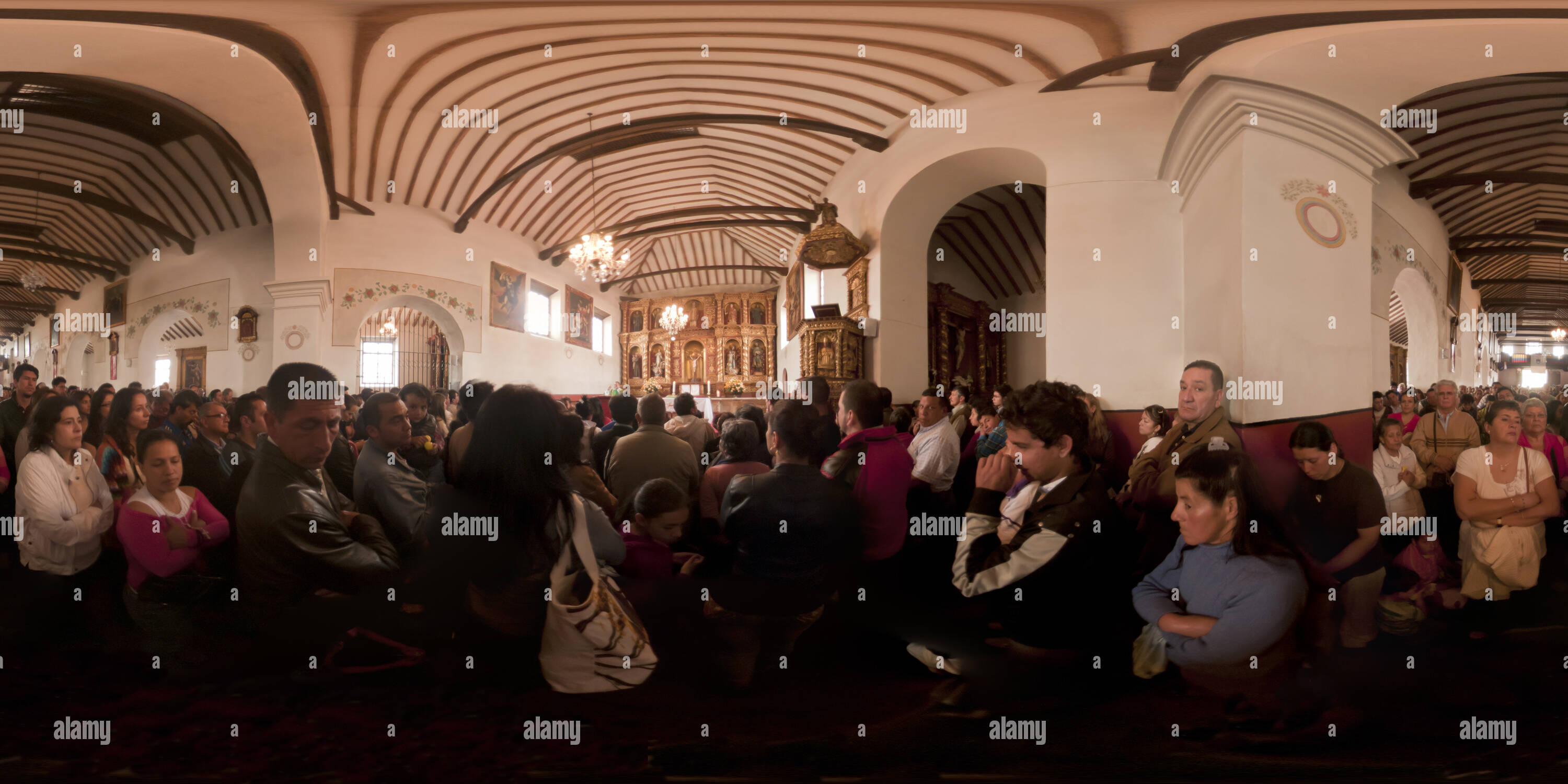 360 Grad Panorama Ansicht von Iglesia de la Virgen de la Salud, Bojacá, Nordrhein-Westfalen