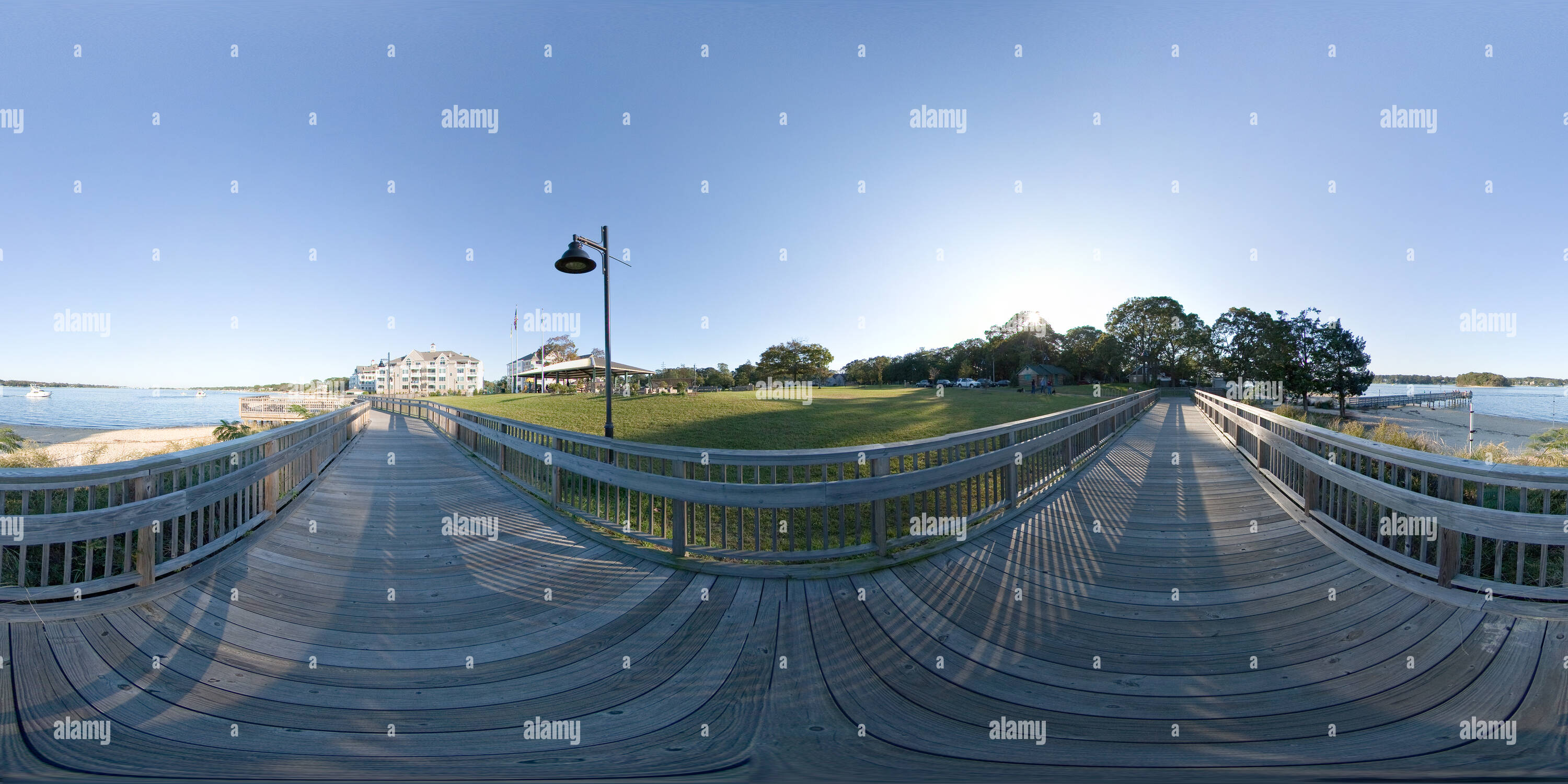 360 Grad Panorama Ansicht von Riverfront Park, Pt. Angenehm