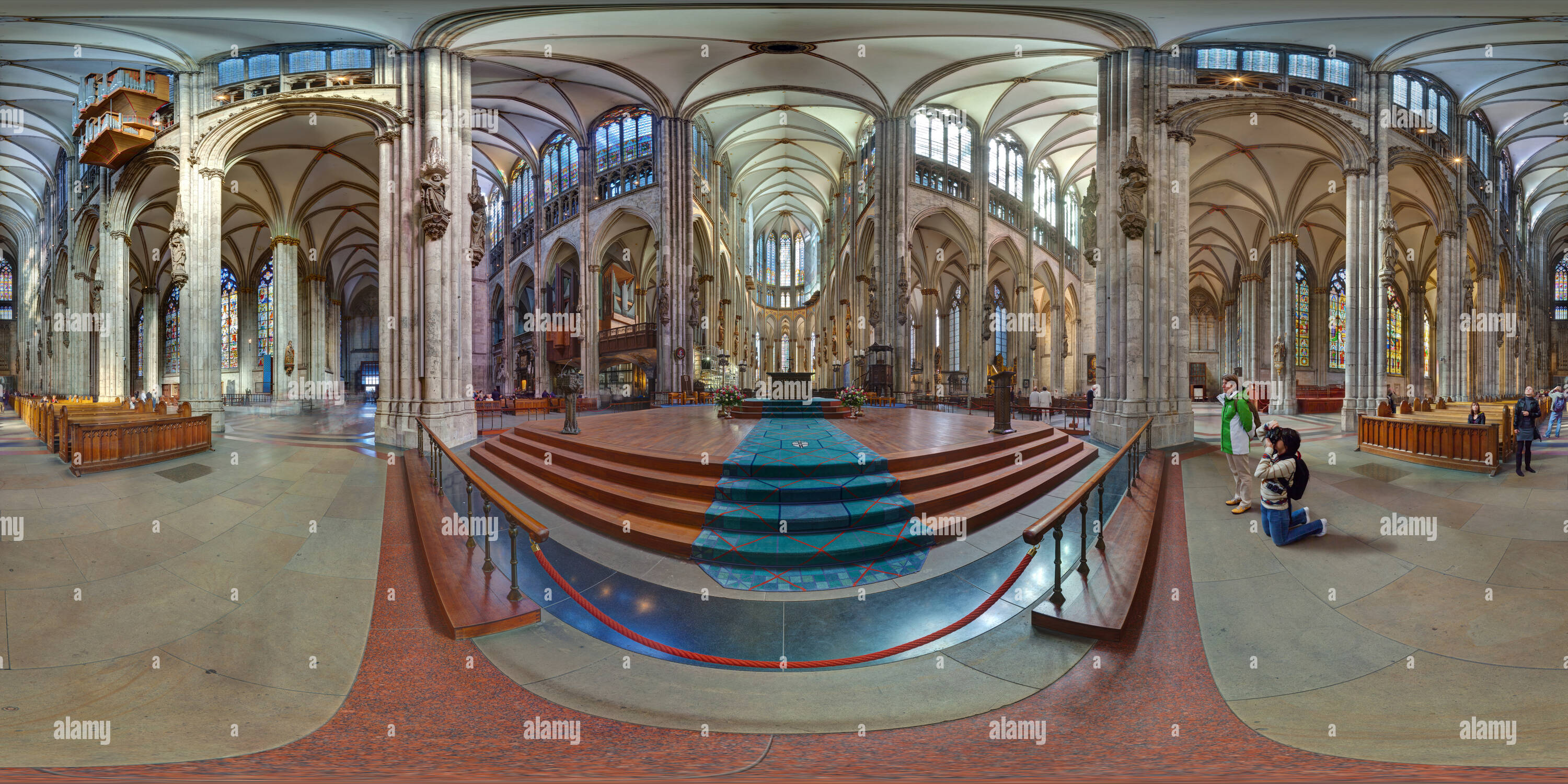 360 Grad Panorama Ansicht von Kölner Dom St. Peter