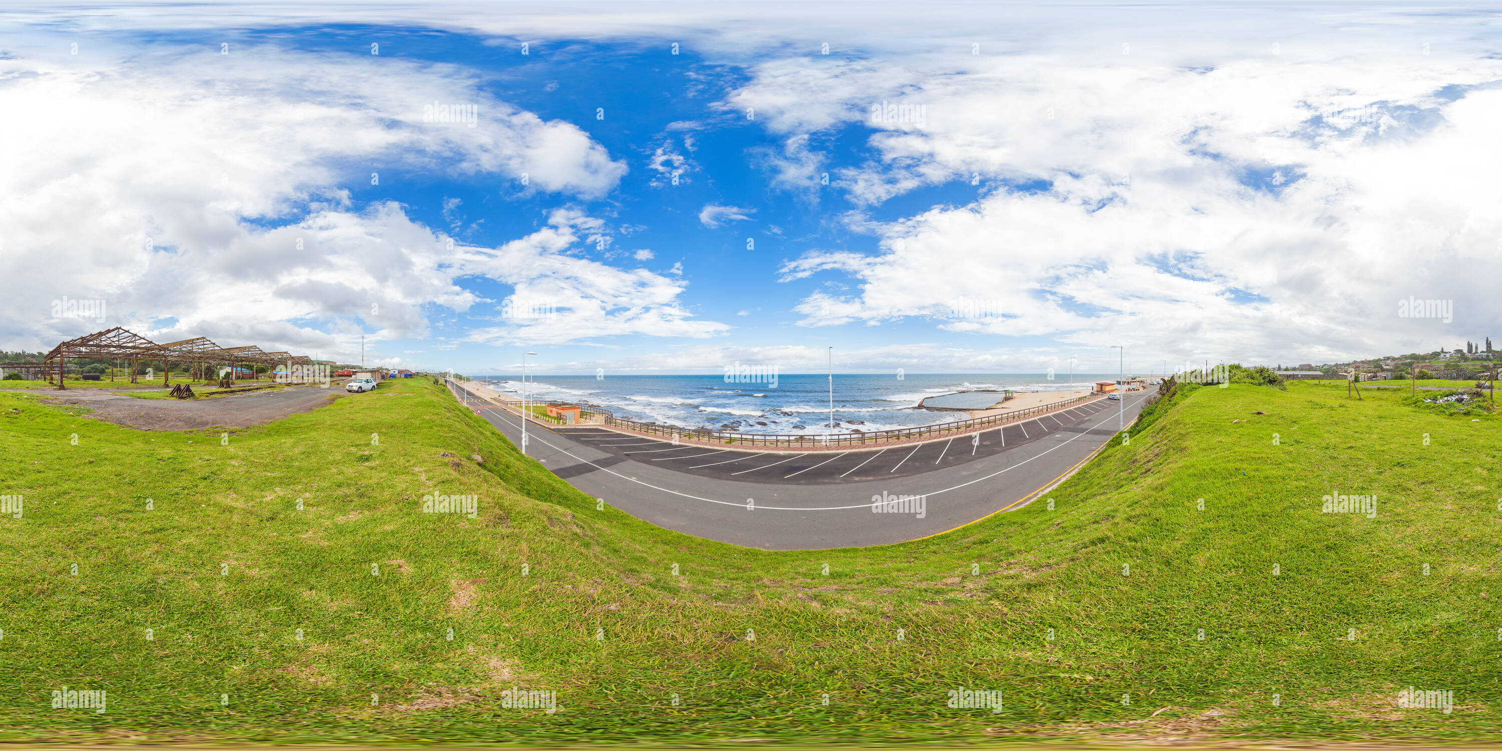 360 Grad Panorama Ansicht von Port Shepstone Beachfront