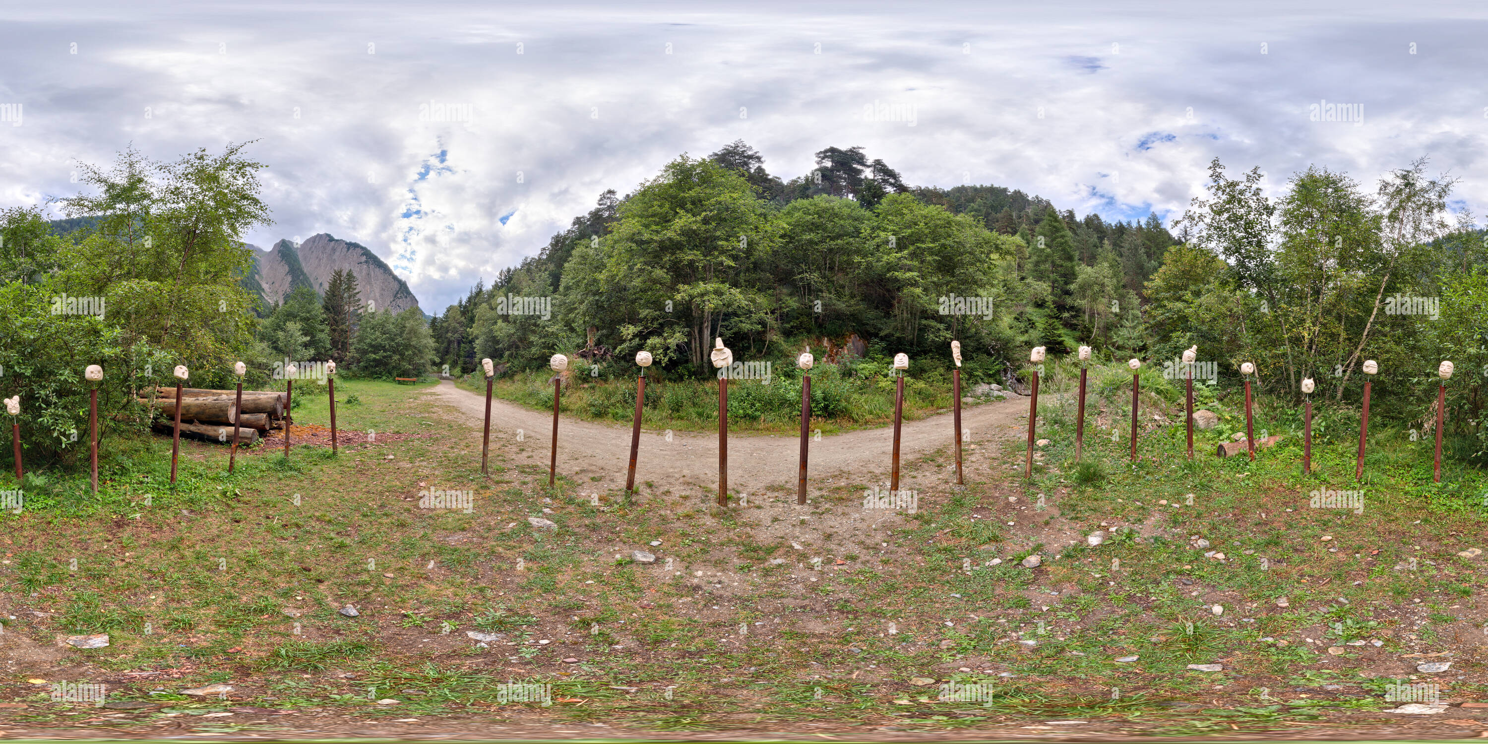 360 Grad Panorama Ansicht von Landart Twingi 'Gemeinschaft'