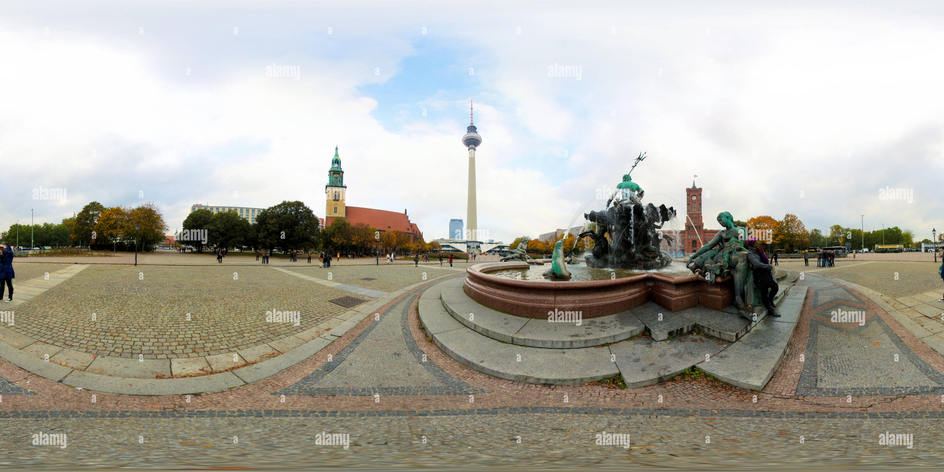 360 Grad Panorama Ansicht von Berlin, Alexanderplatz