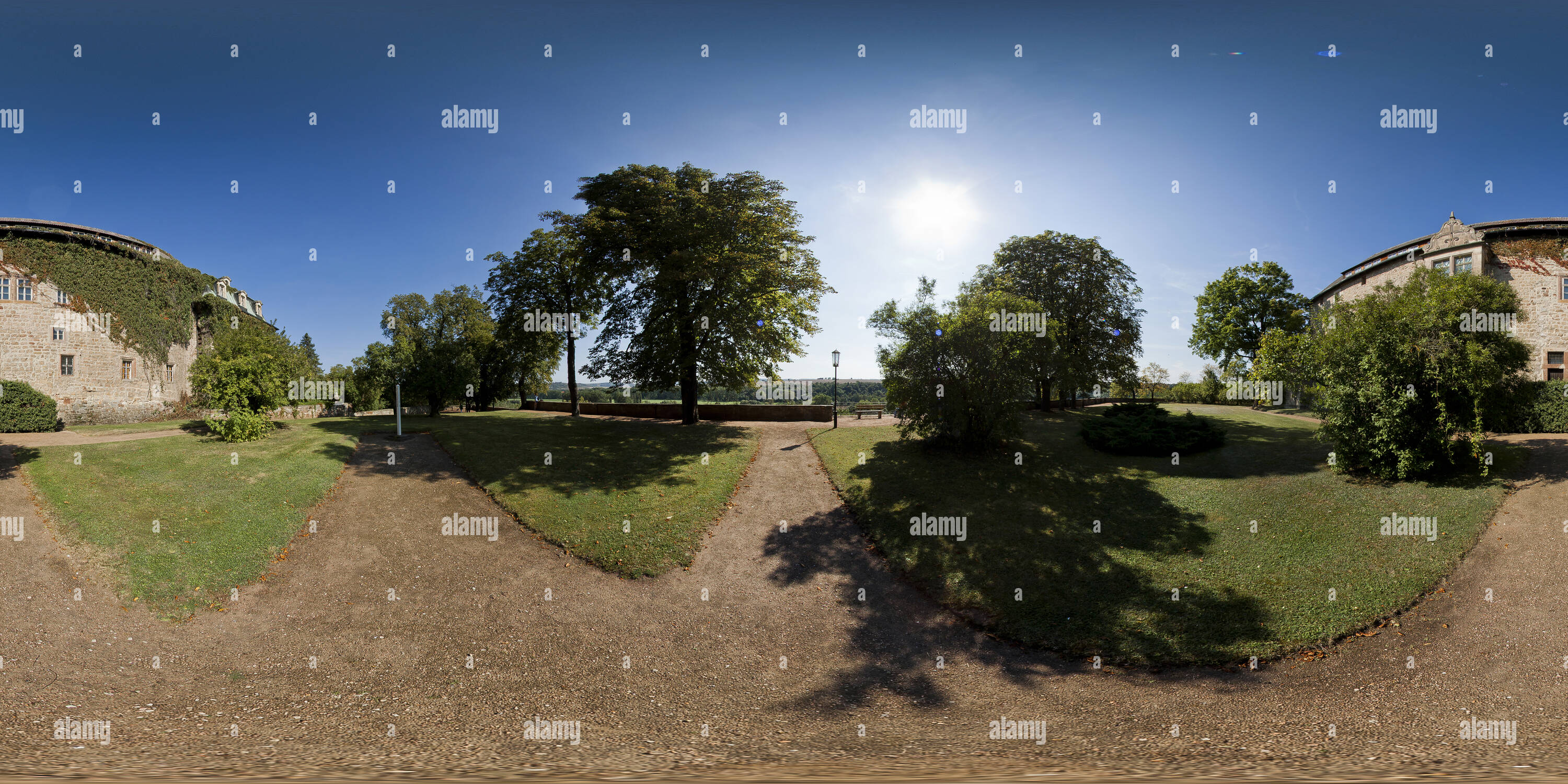 360 Grad Panorama Ansicht von Schloss Burgscheidungen