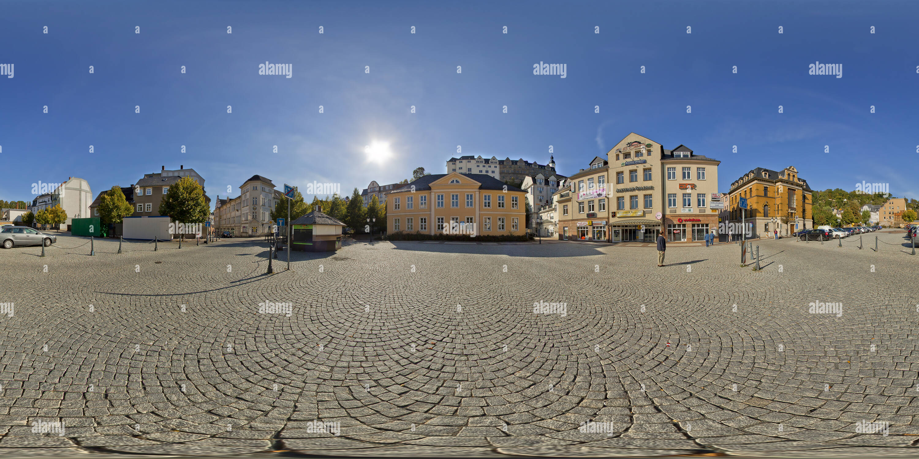 360 Grad Panorama Ansicht von Greiz, Burg