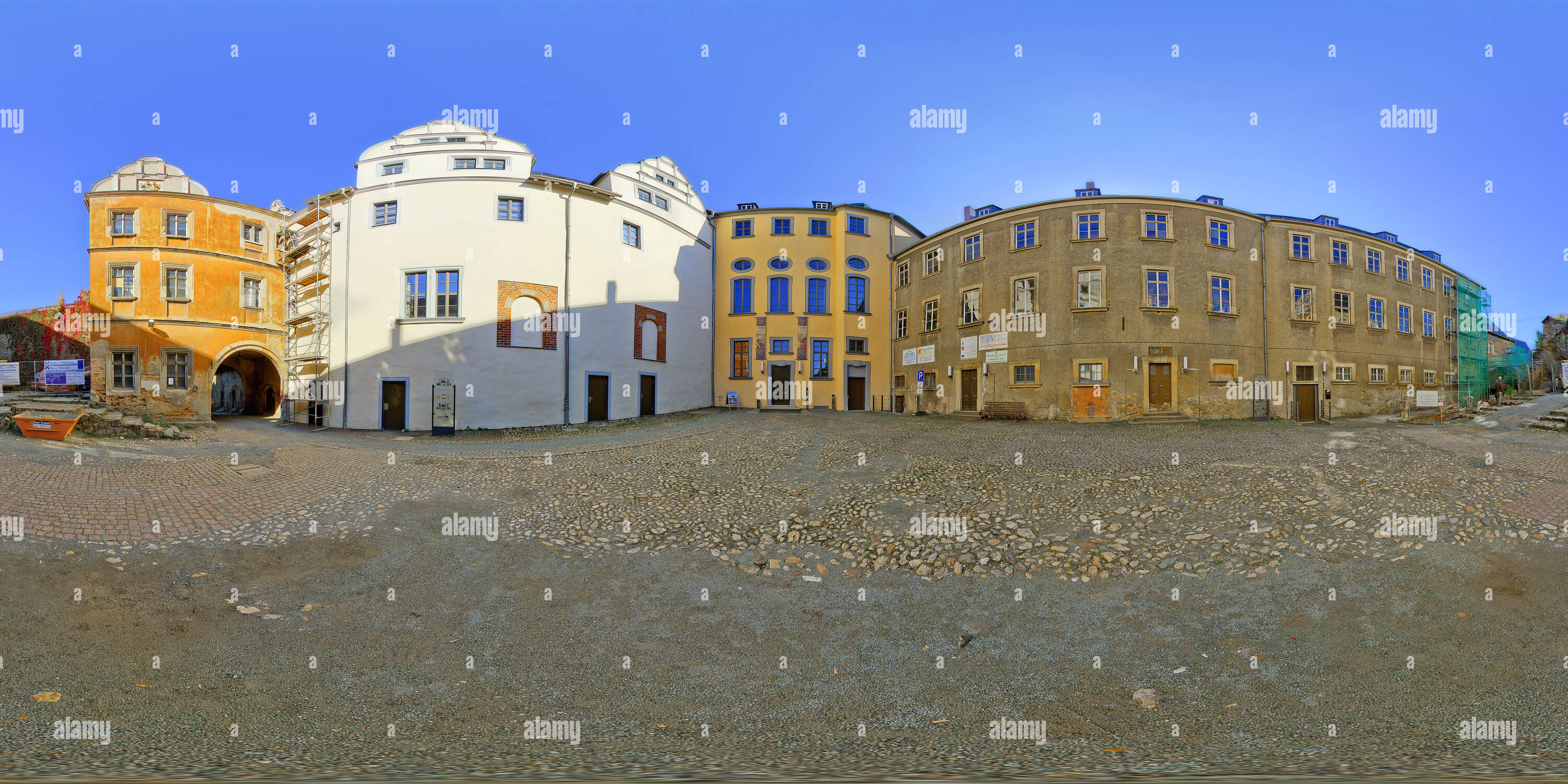 360 Grad Panorama Ansicht von Greiz, Burg