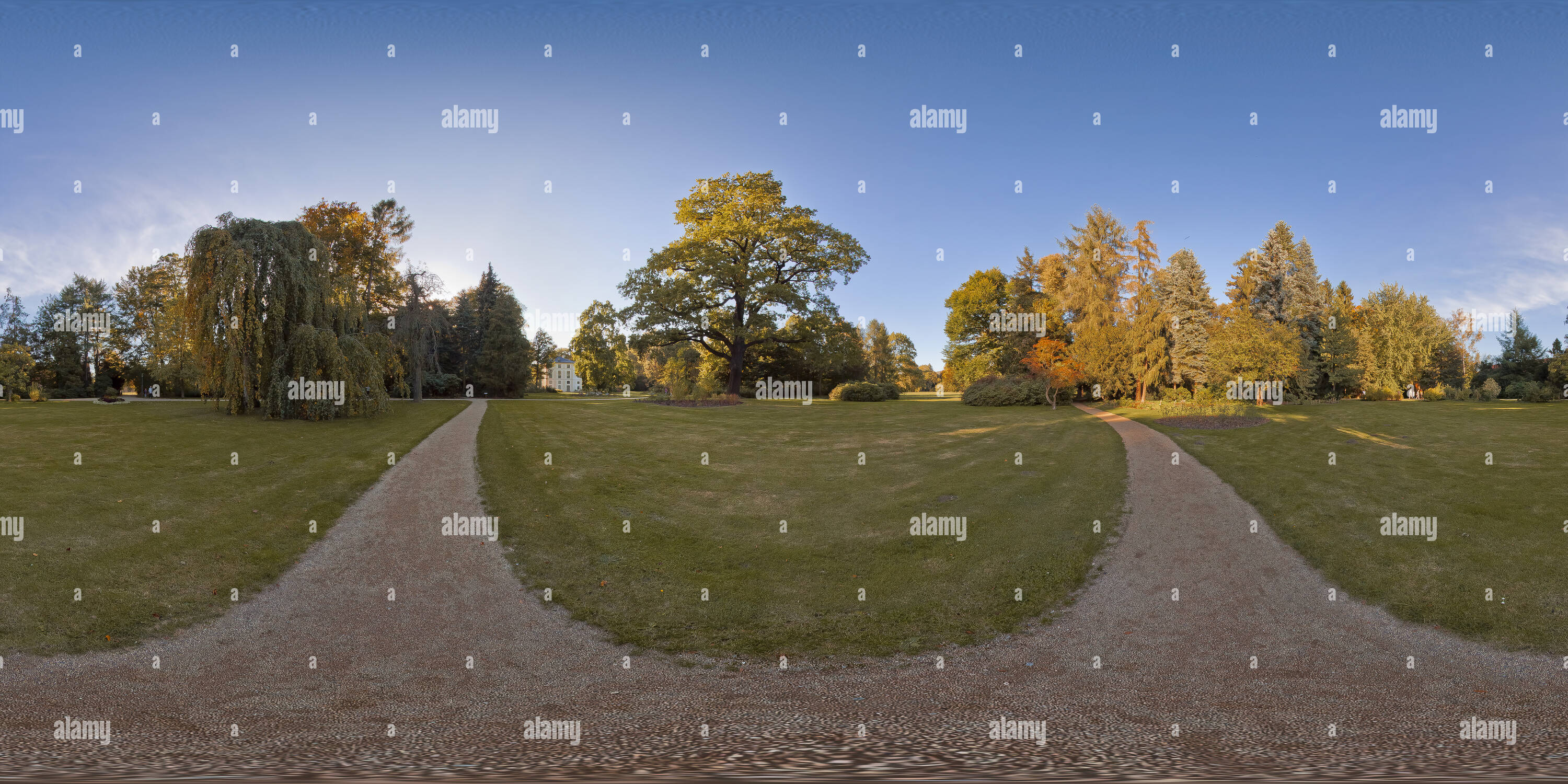 360 Grad Panorama Ansicht von Greiz, Park