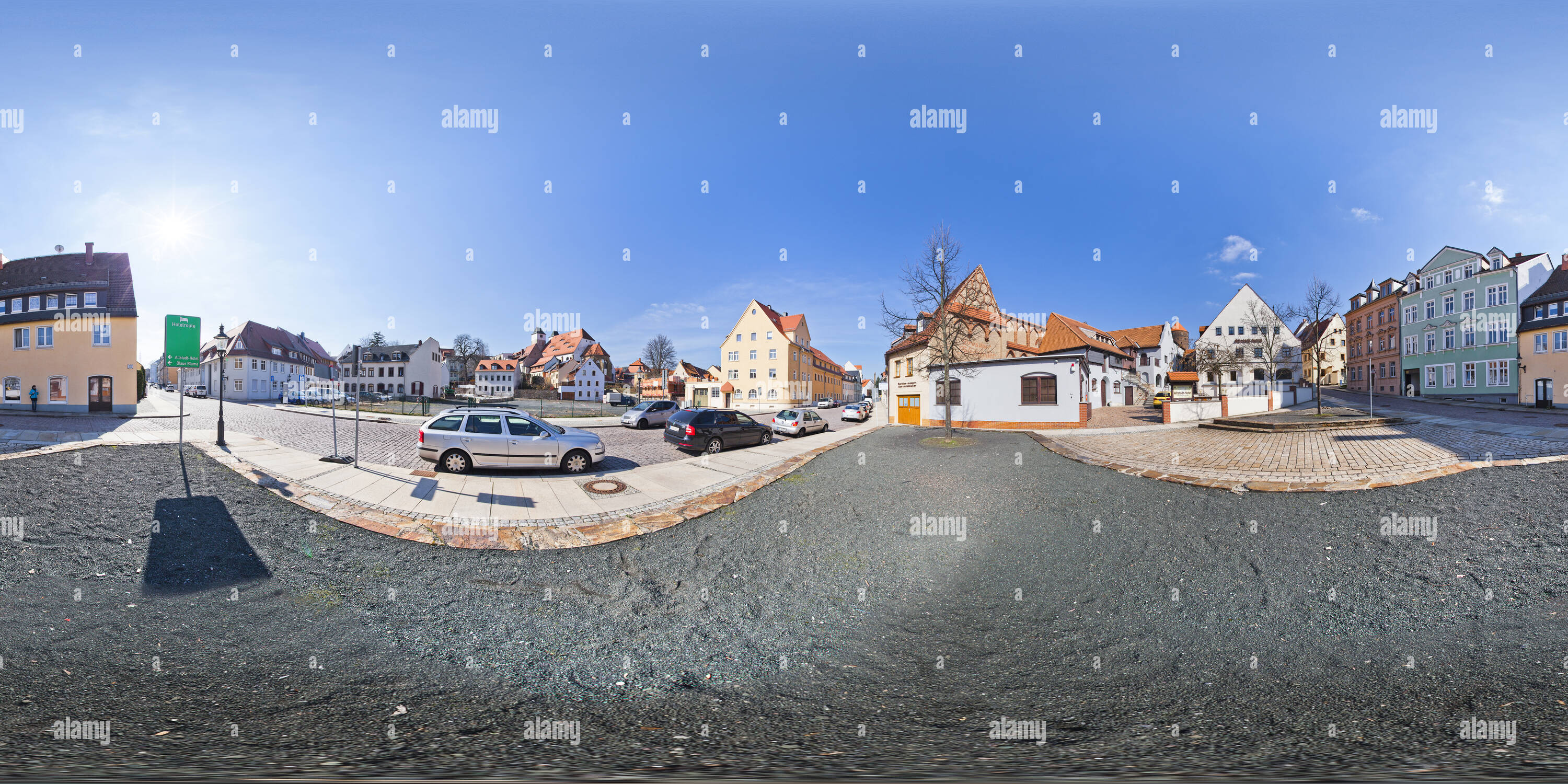 360 Grad Panorama Ansicht von Freibert, Wasserturmstraße