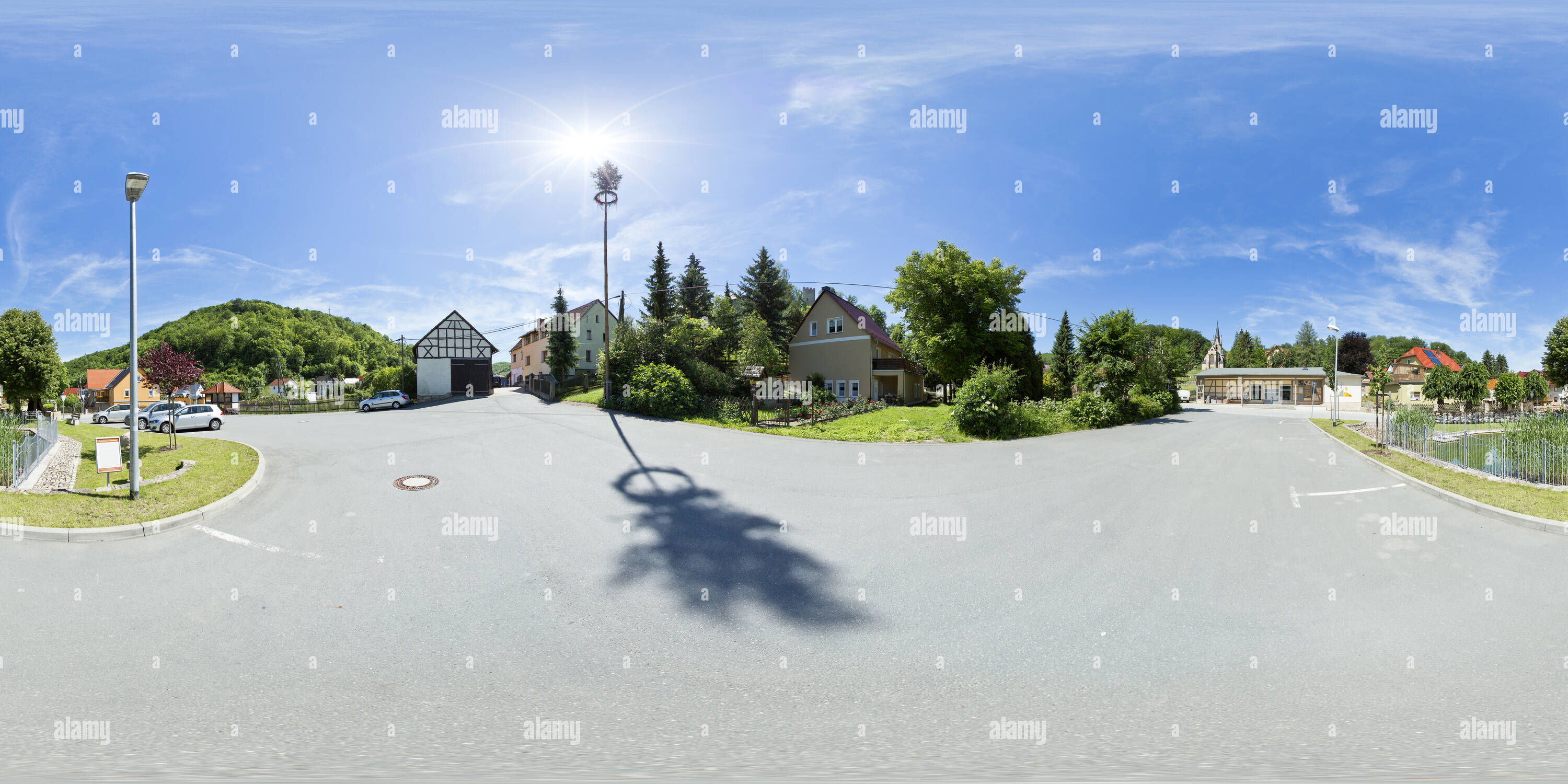 360 Grad Panorama Ansicht von Tautenburger, Marketplace