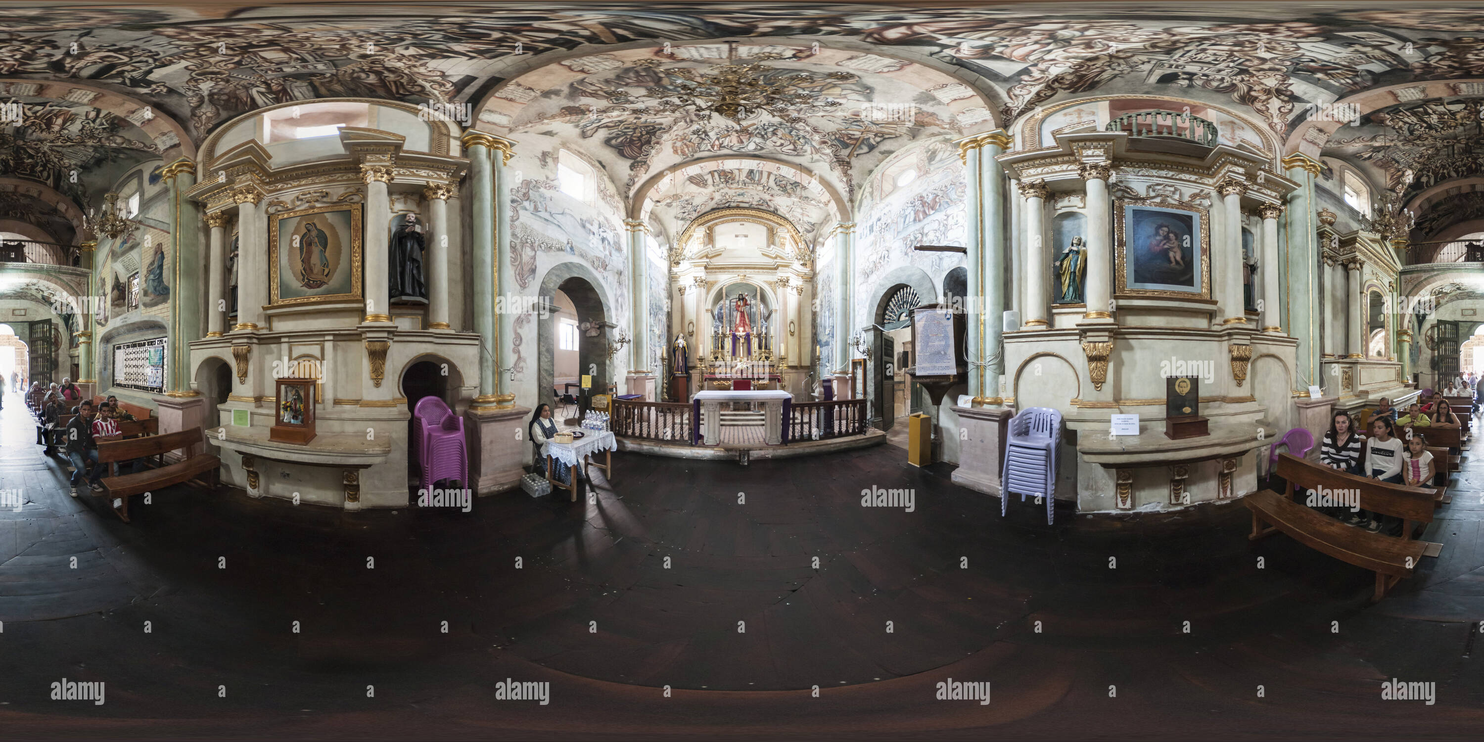 360 Grad Panorama Ansicht von Heiligtum von Jesus Nazareno in Atotonilco