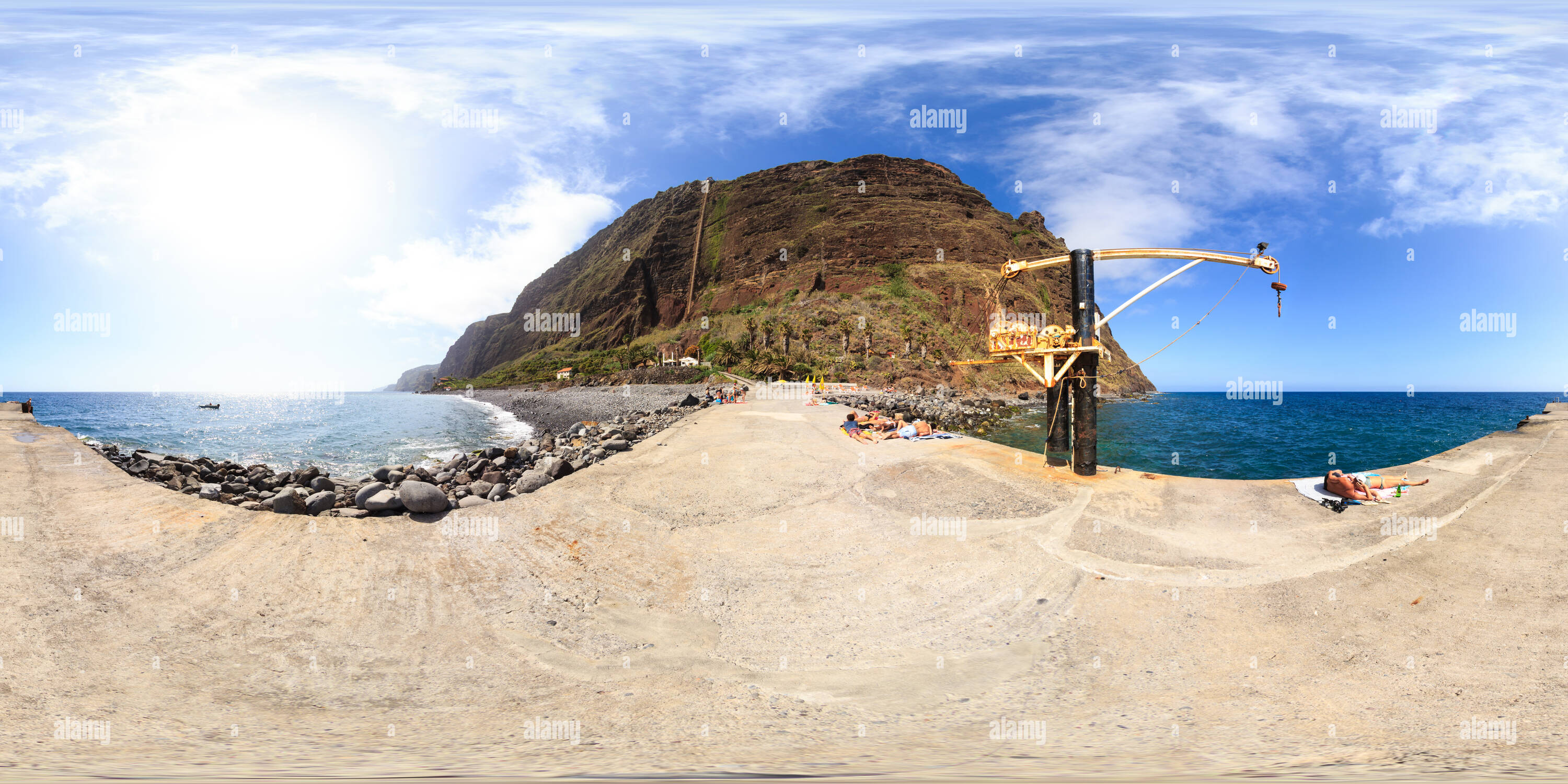 360 Grad Panorama Ansicht von Fajã dos Padres