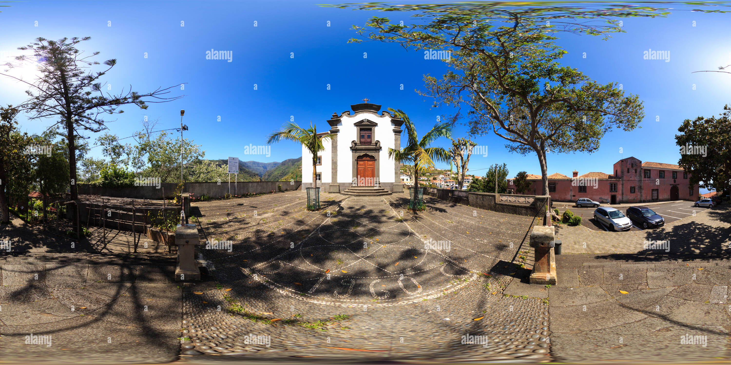 360 Grad Panorama Ansicht von Lombada - Capela do Espirito Santo