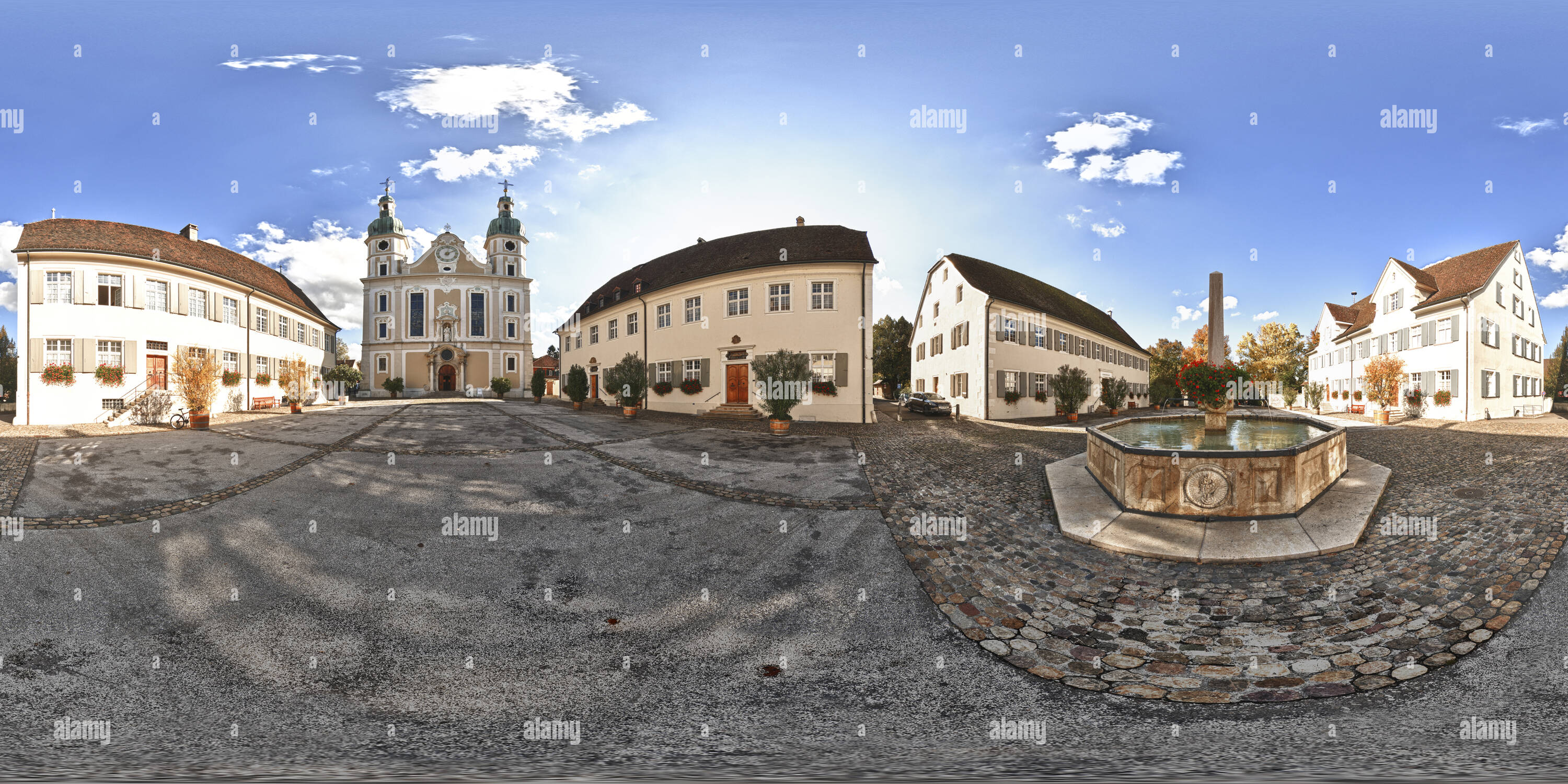 360 Grad Panorama Ansicht von Dom von Arlesheim