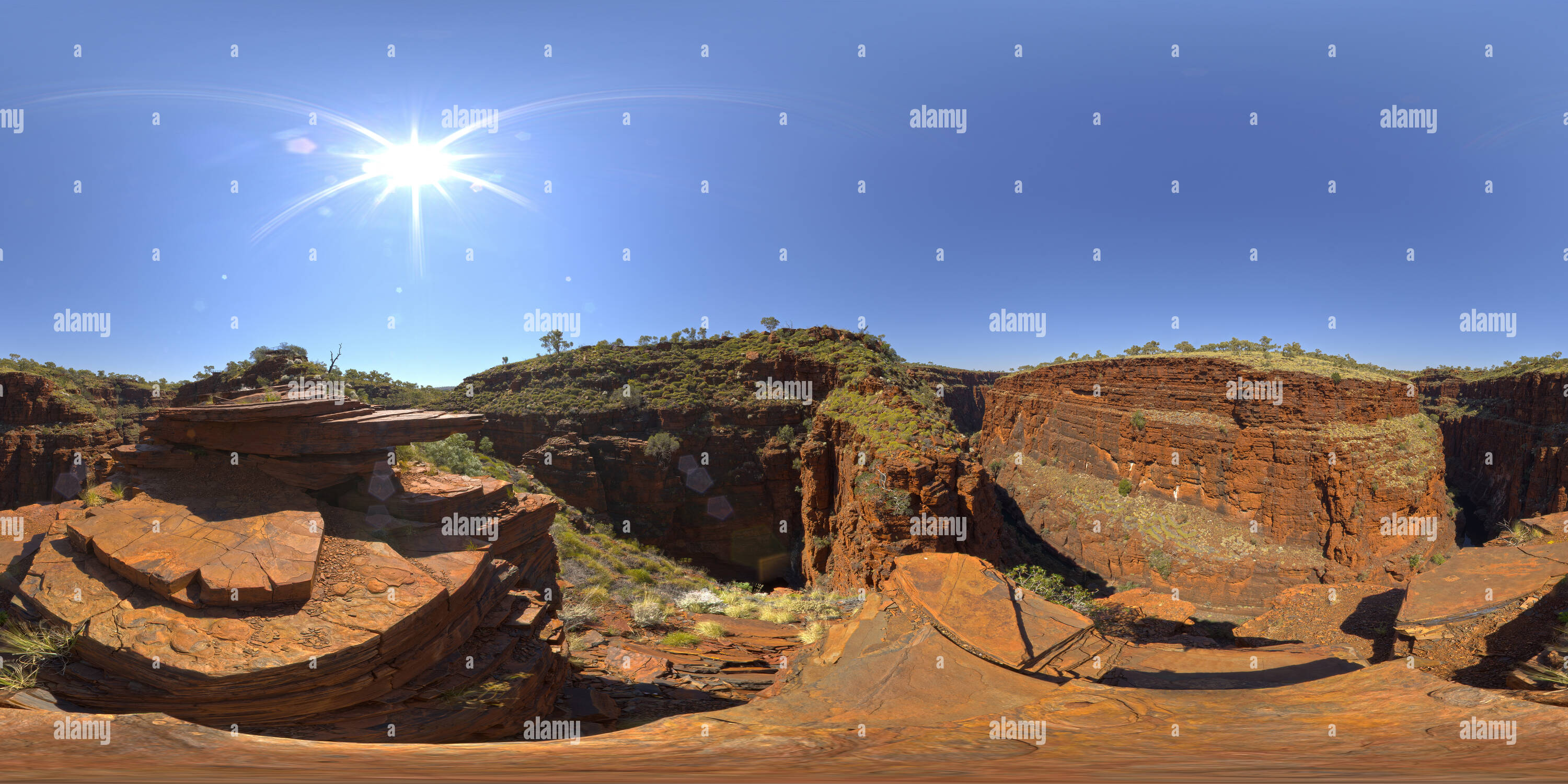 360 Grad Panorama Ansicht von Oxer's Lookout