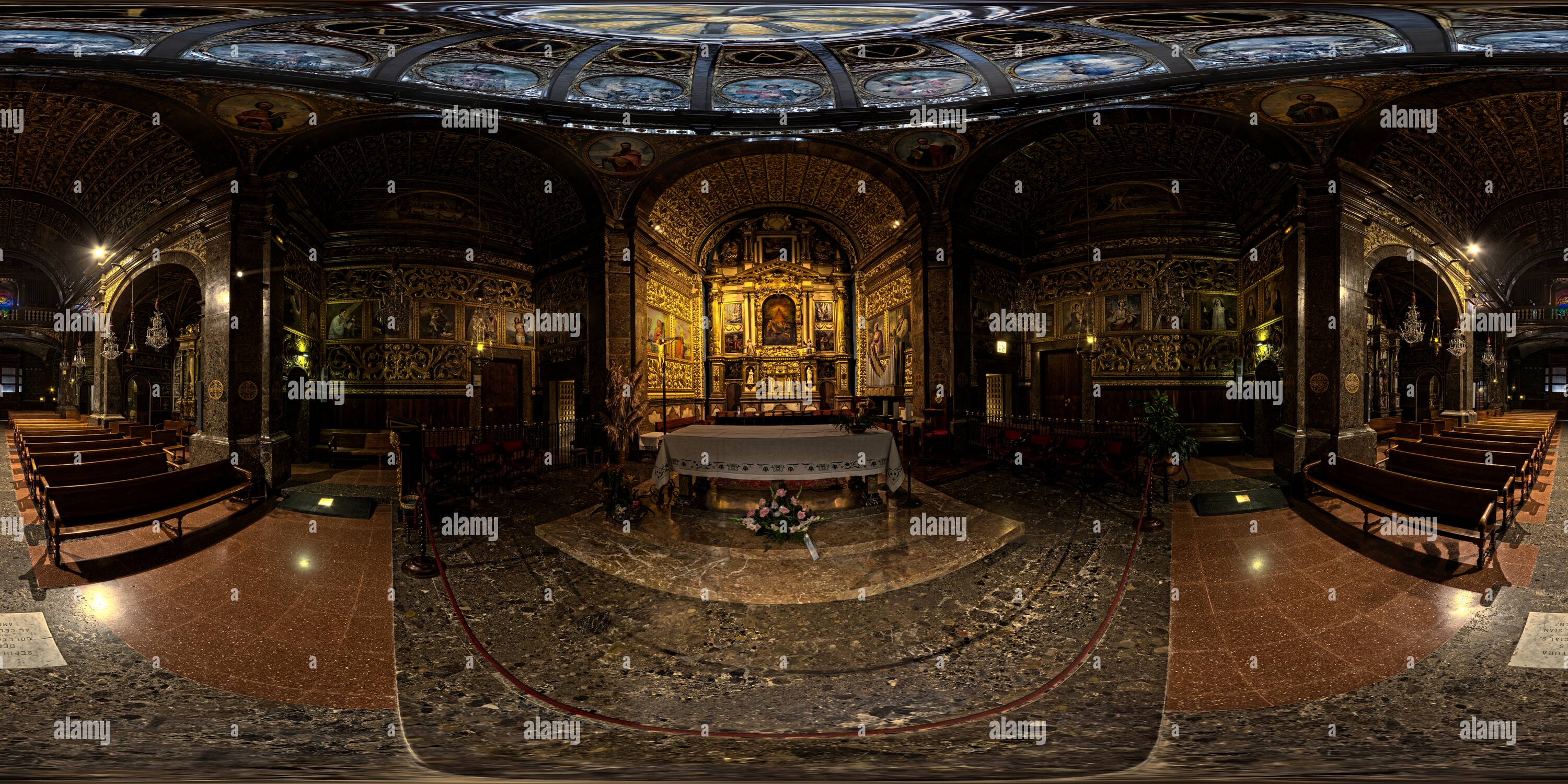 360 Grad Panorama Ansicht von Kapelle Lluc Version 0.75, Santuari De Santa Maria de Lluc