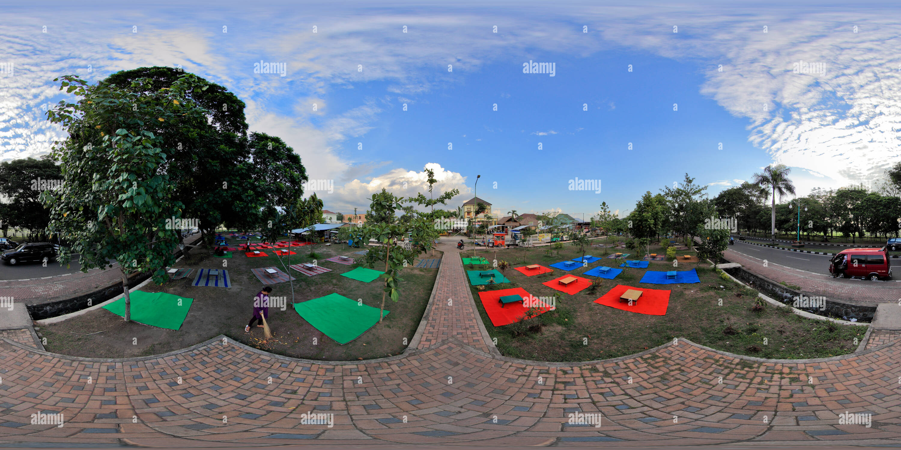 360 Grad Panorama Ansicht von Udayana Park
