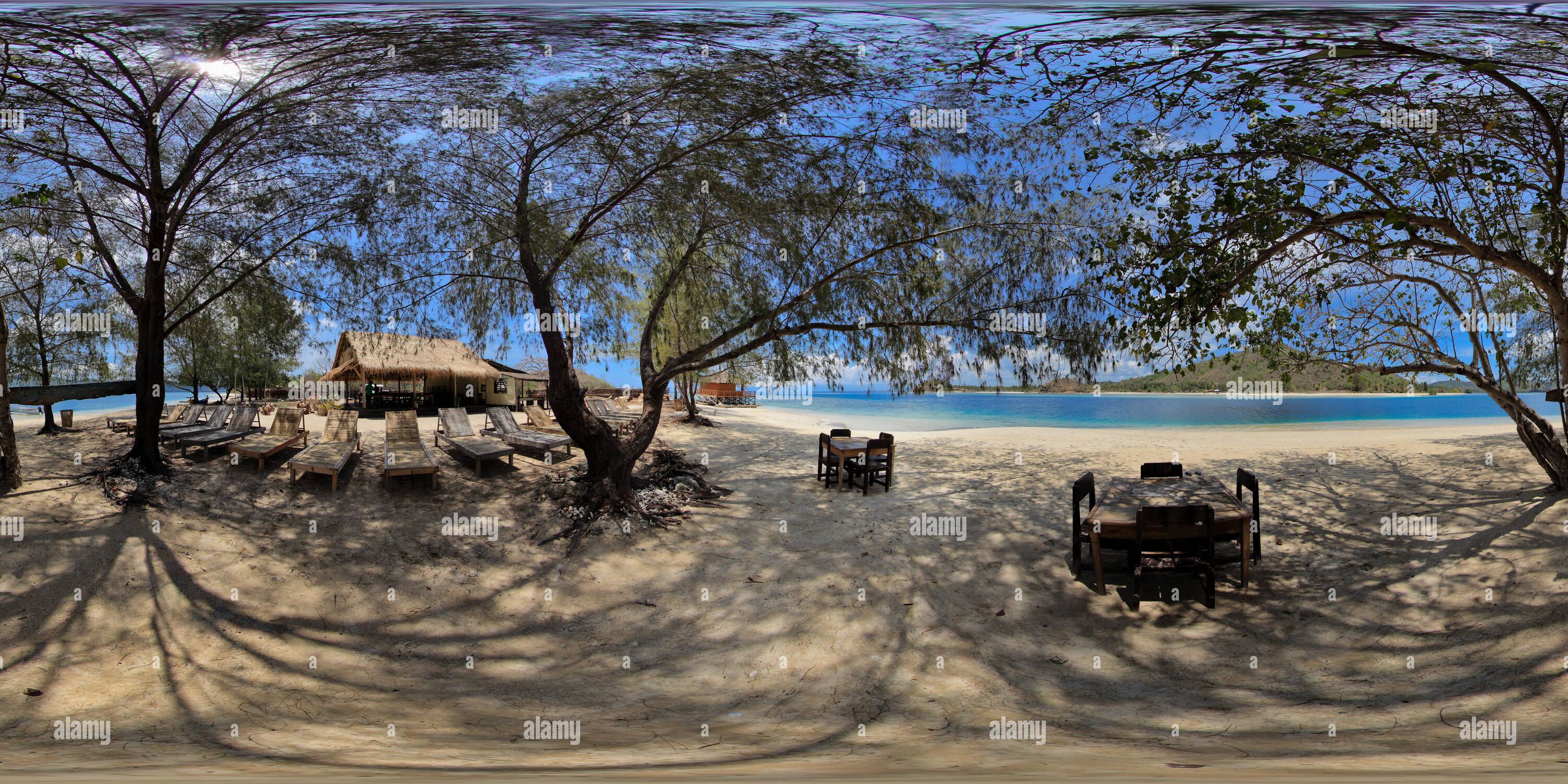 360 Grad Panorama Ansicht von Serenity auf Gili Sudak
