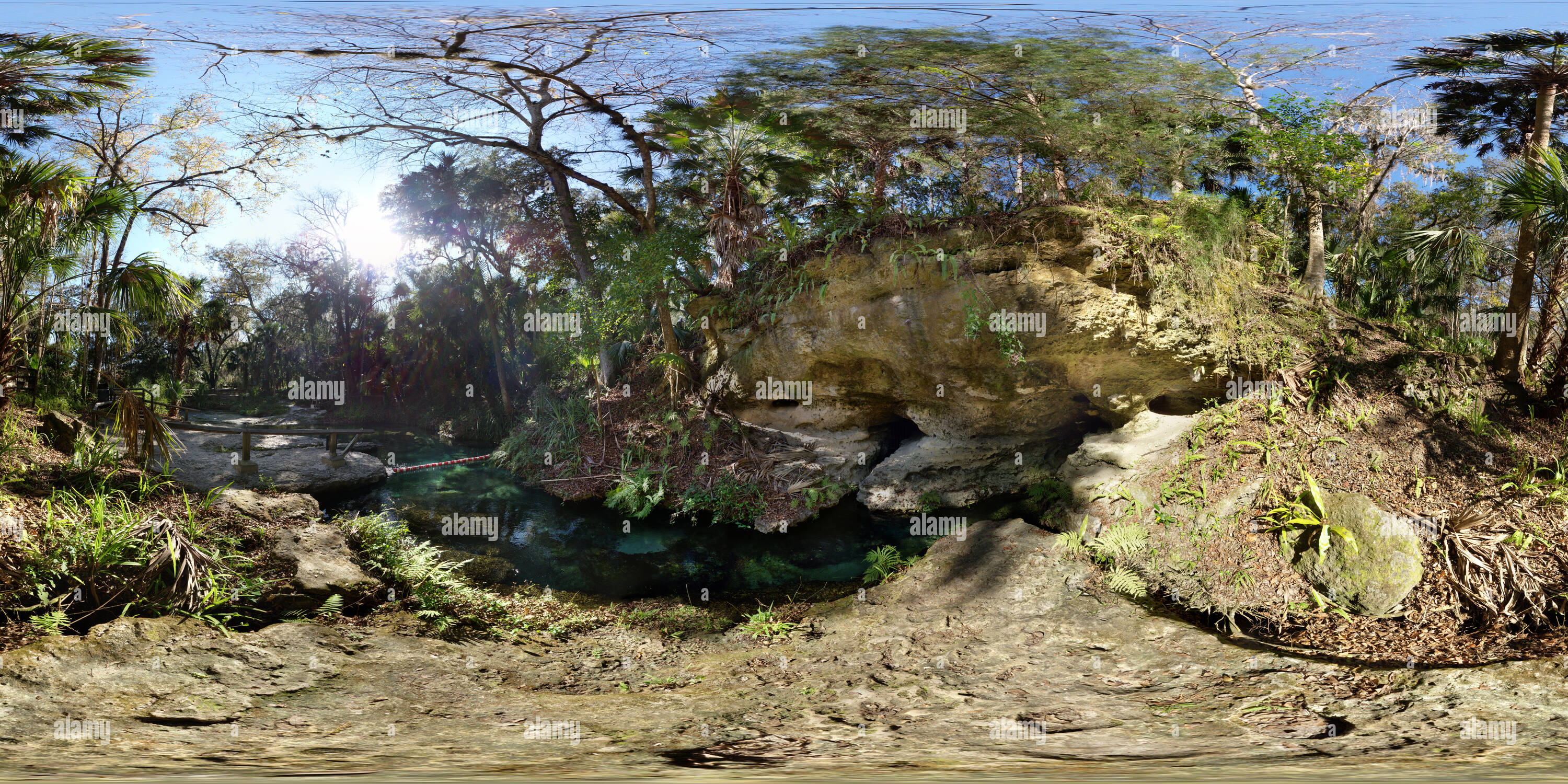 360 °-Ansicht auf Kelly Park (Rock Springs), Apopka, Florida, USA - Alamy