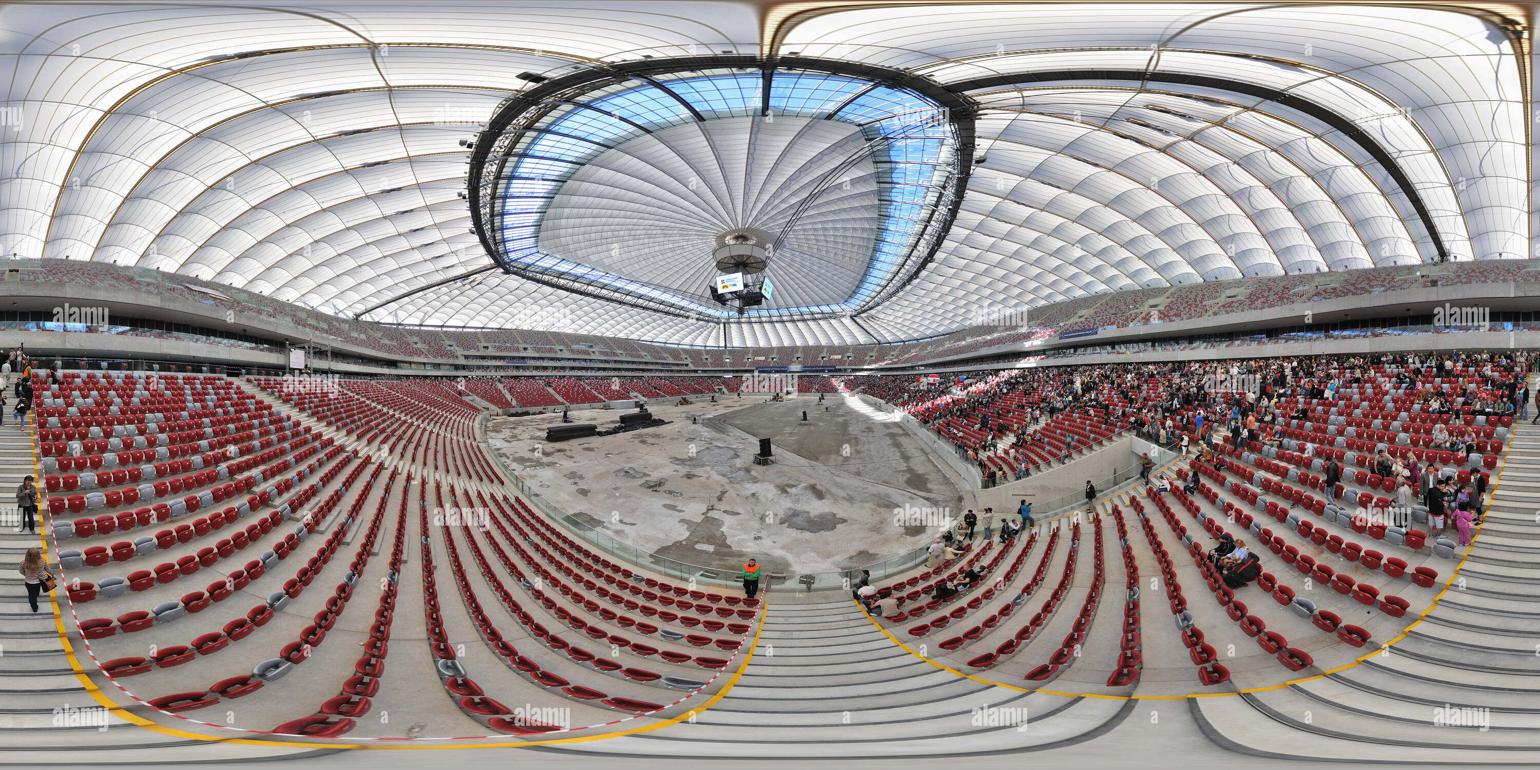 360 Grad Panorama Ansicht von Nationalstadion in Warschau. Sptember 2011