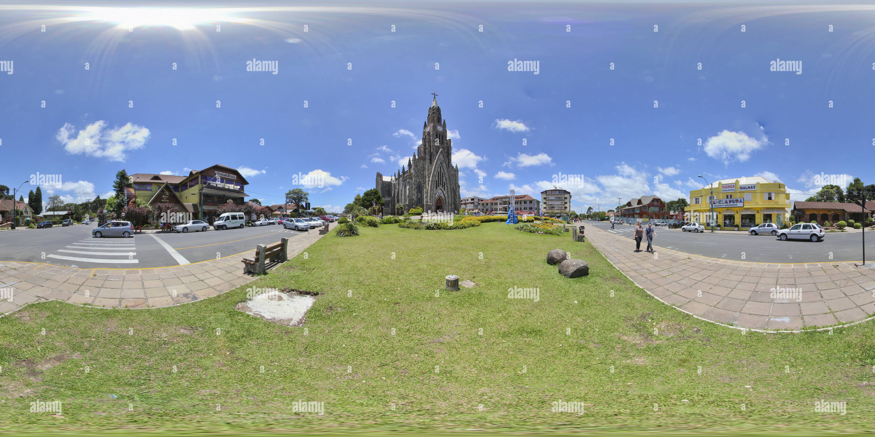 360 Grad Panorama Ansicht von Praça Matriz de Canela, RS