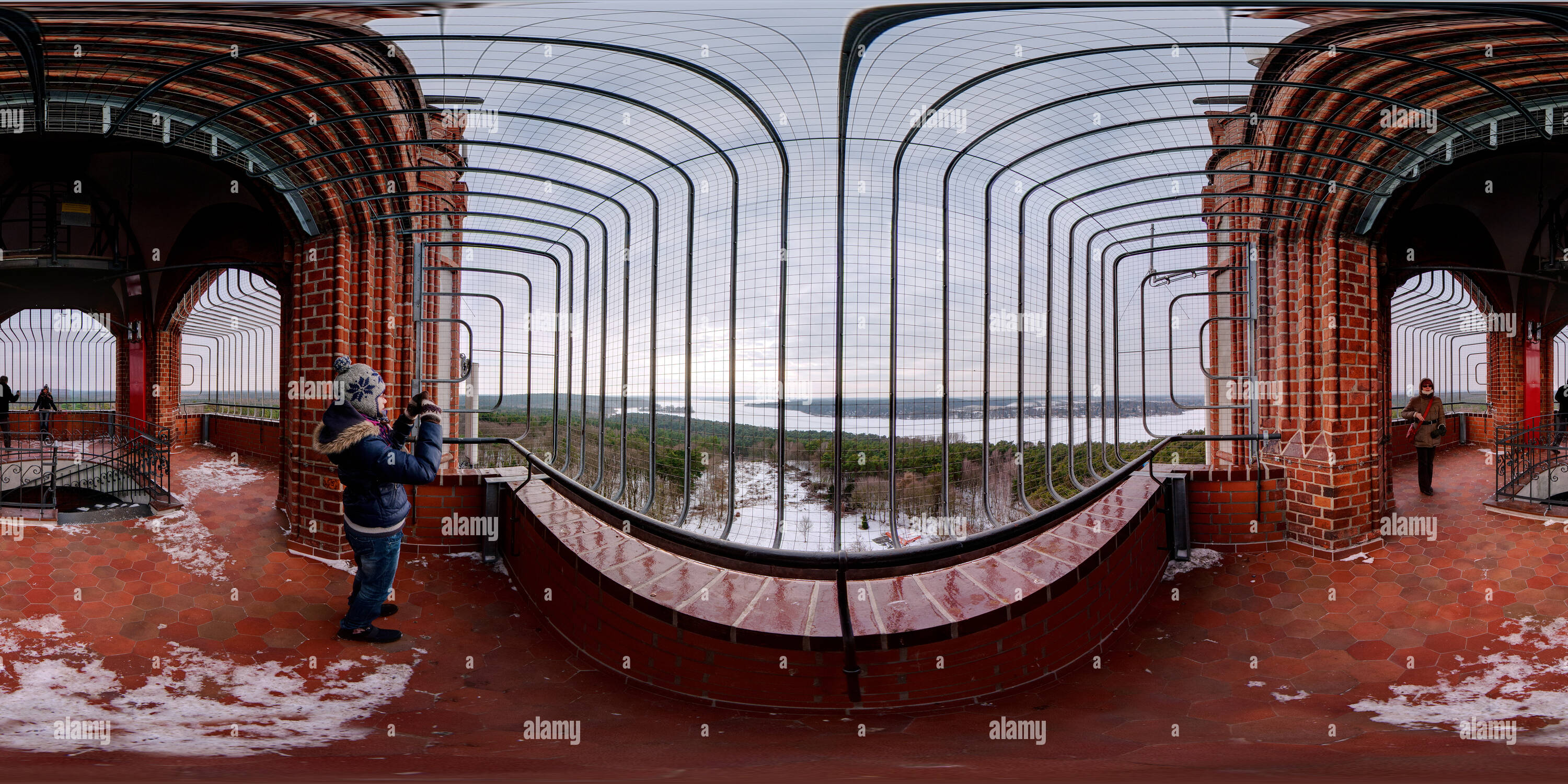 360 Grad Panorama Ansicht von Grunewald Tower in Berlin