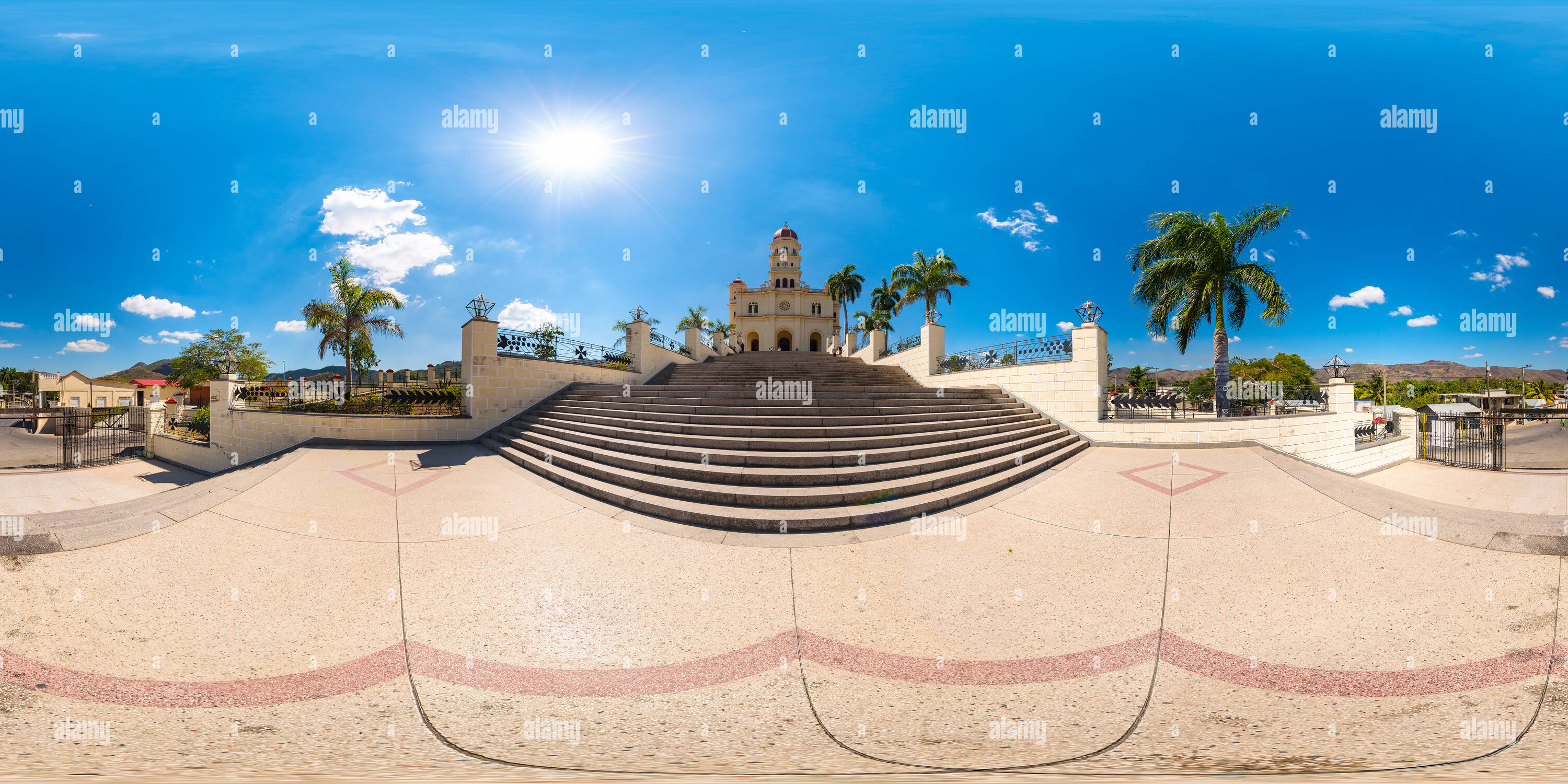 360 °Ansicht auf Kuba El Cobre (Basilica Santuario Nacional de
