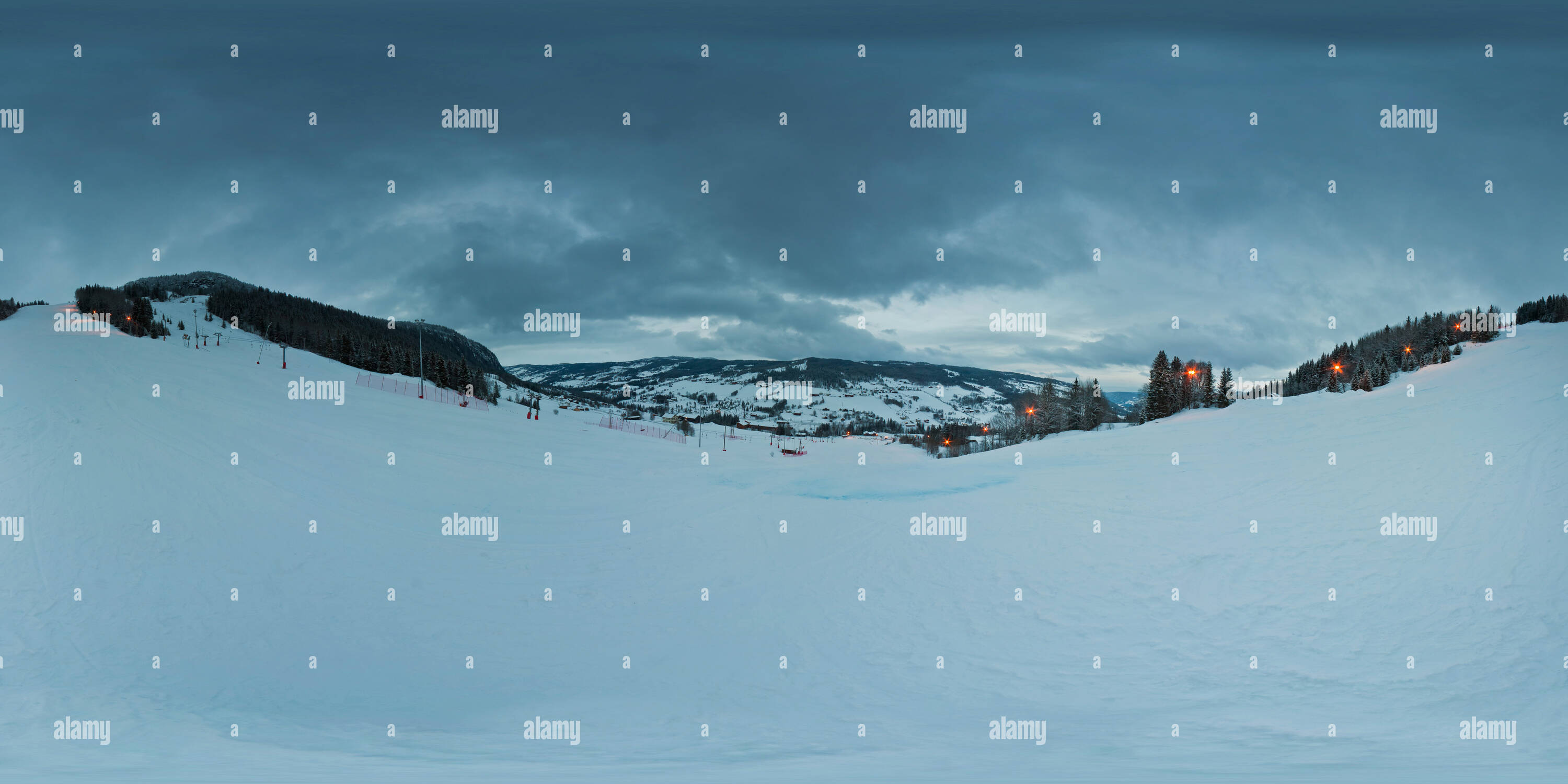 360 Grad Panorama Ansicht von Al Ski Center, Ål