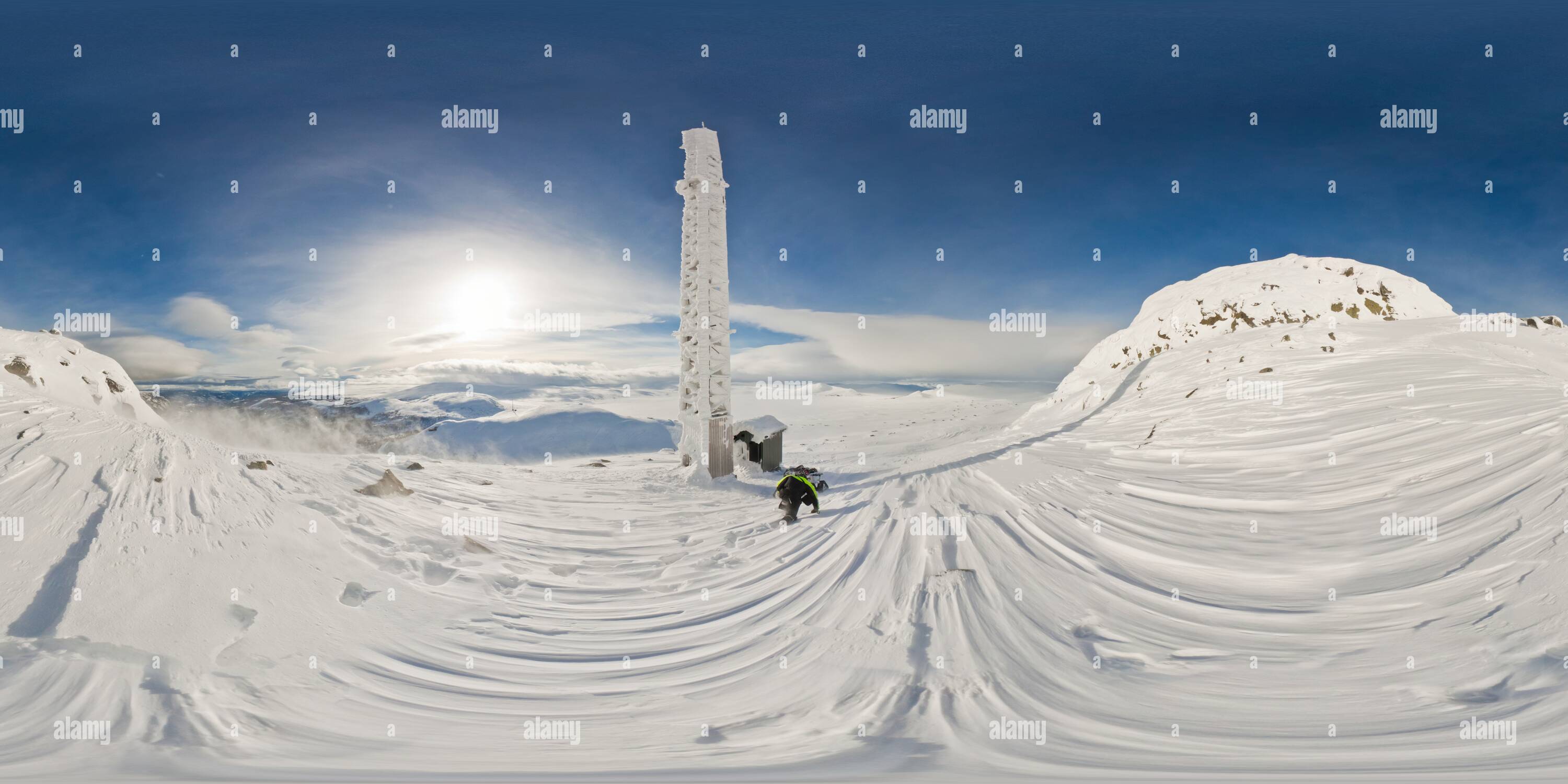 360 Grad Panorama Ansicht von Kampf gegen den Sturm, Uvdal