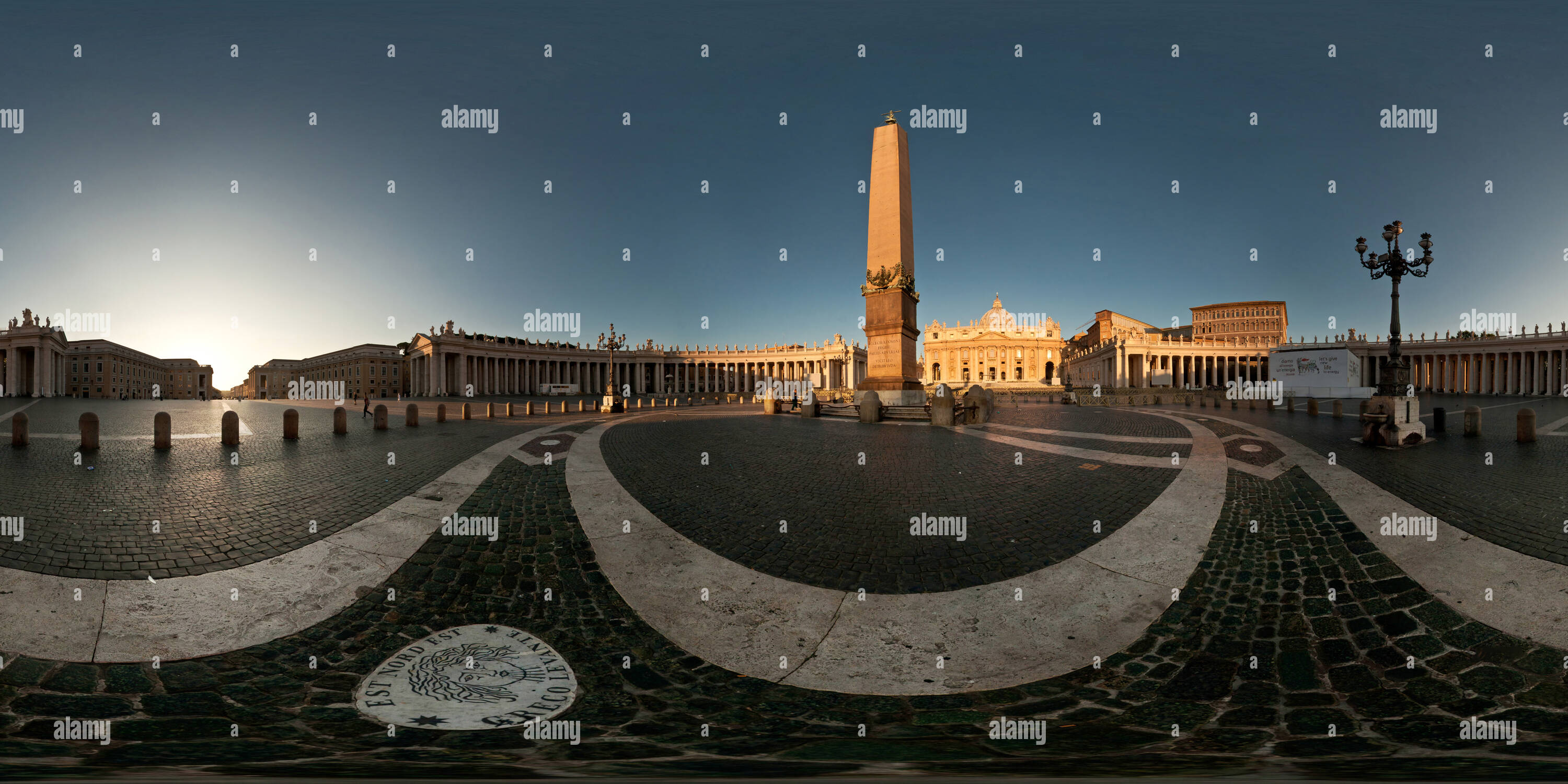 360 Grad Panorama Ansicht von Città del Vaticano