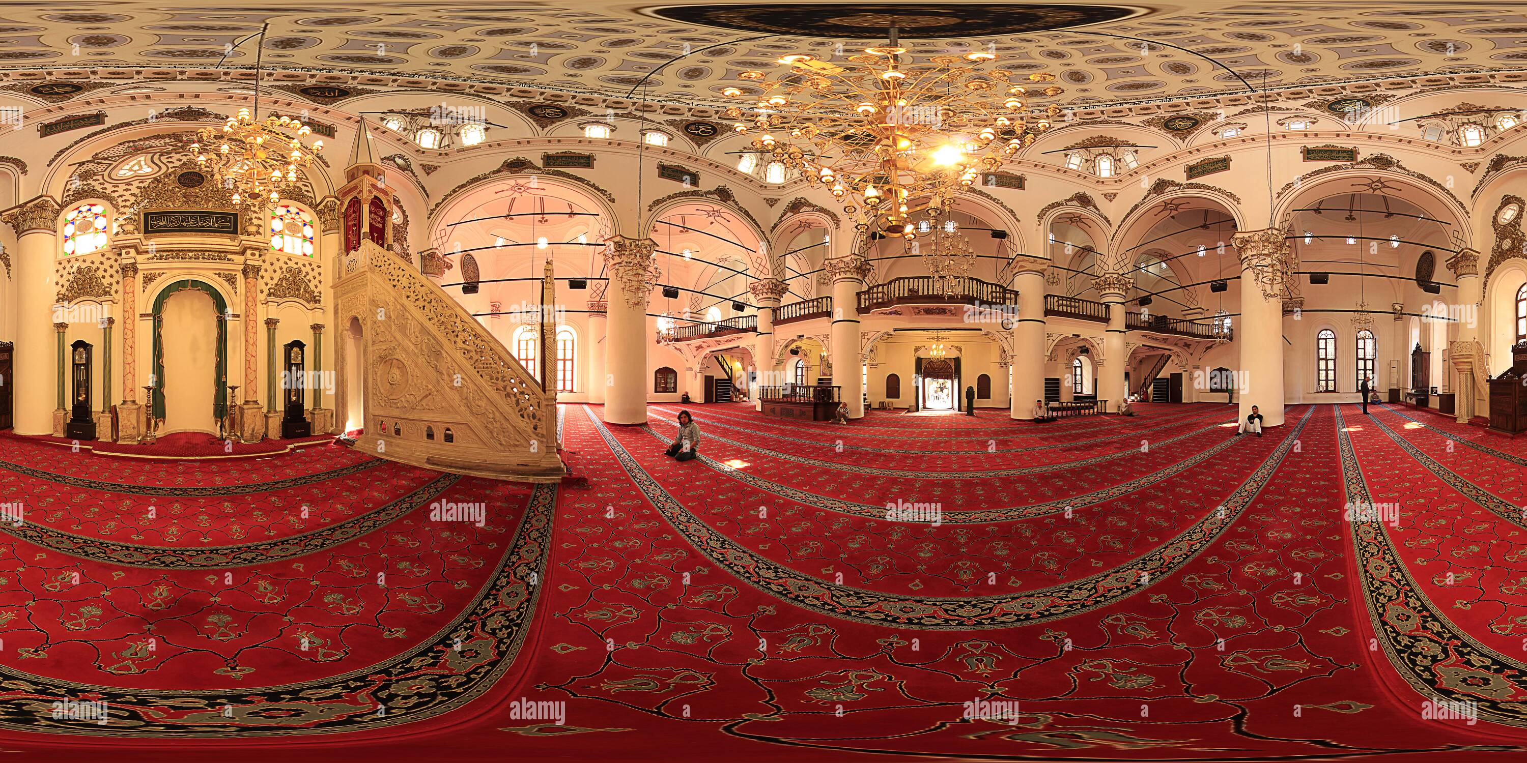 360 Grad Panorama Ansicht von Hisar Moschee - (Hisar Camii)