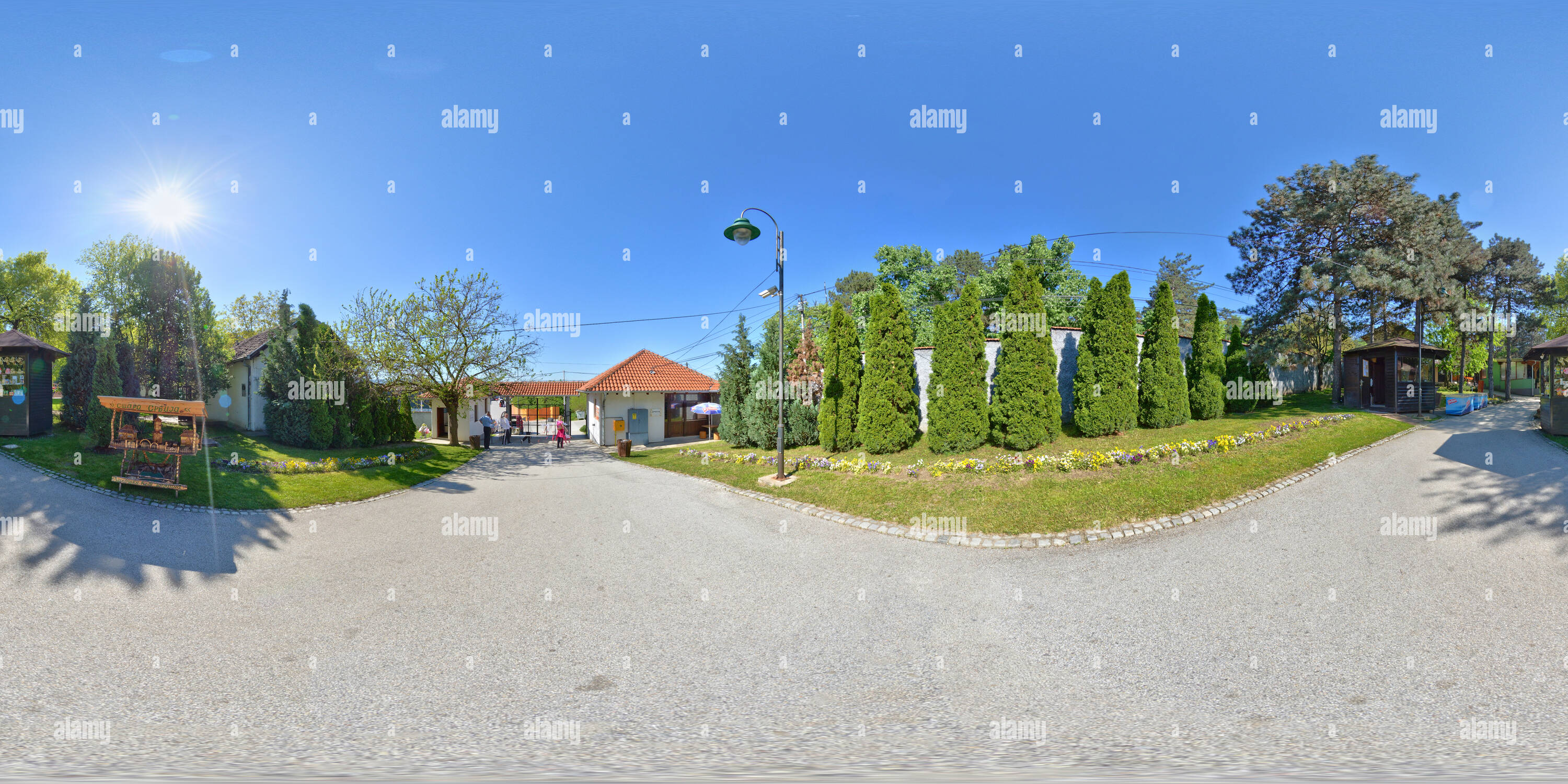 360 Grad Panorama Ansicht von Jagodini Zološki vrt u
