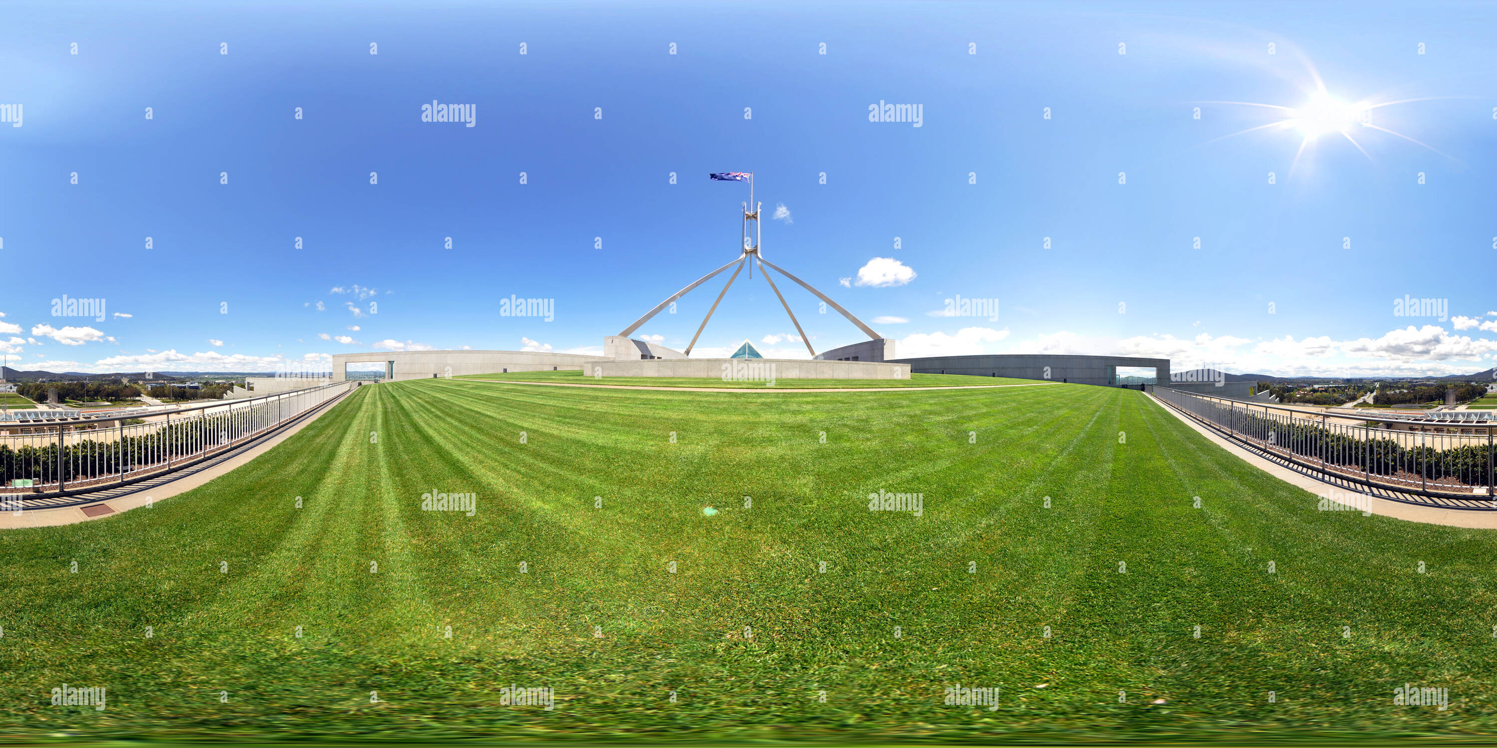 360 Grad Panorama Ansicht von Australien Parliament House Canberra