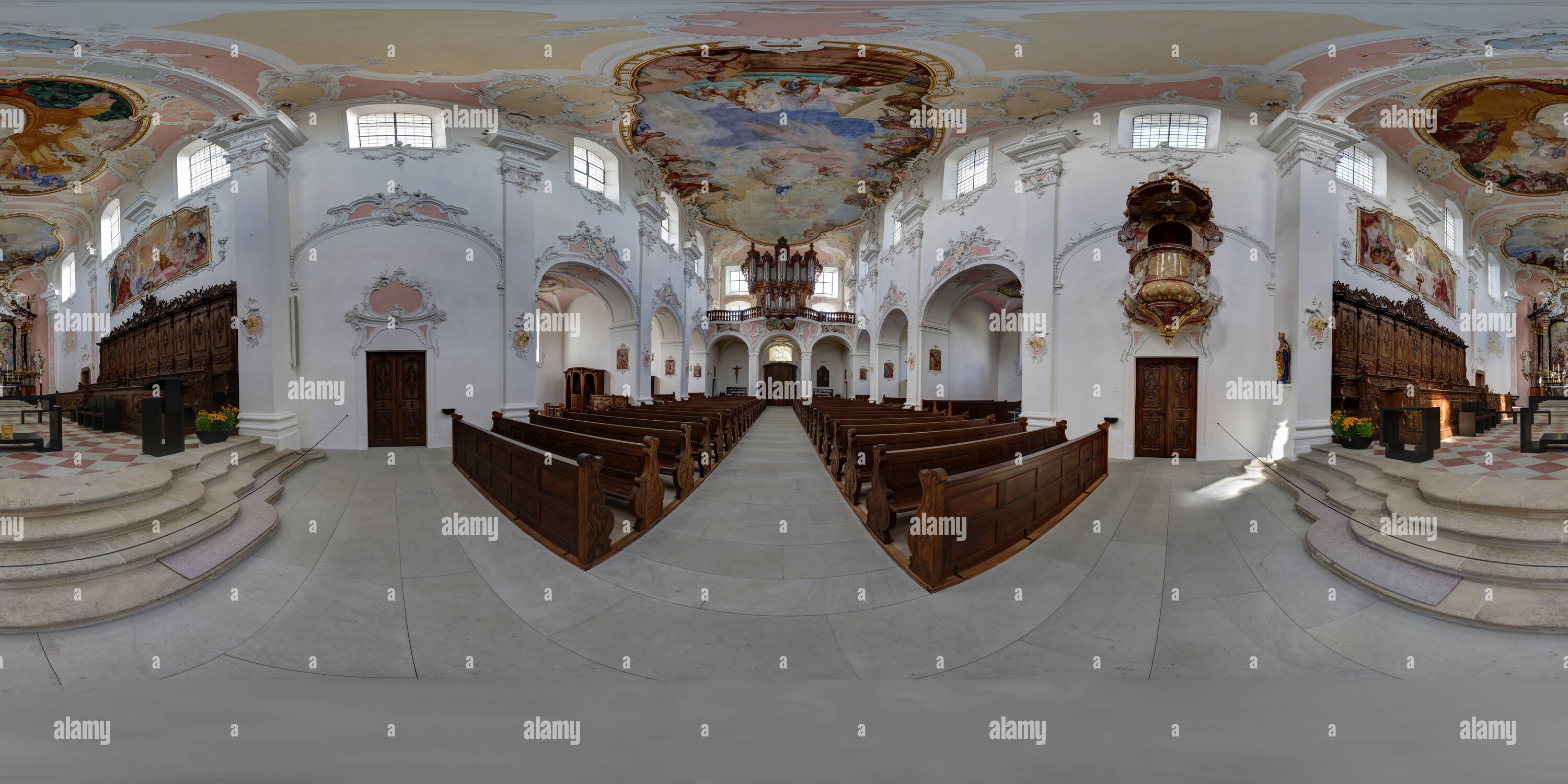 360 Grad Panorama Ansicht von Dom von Arlesheim