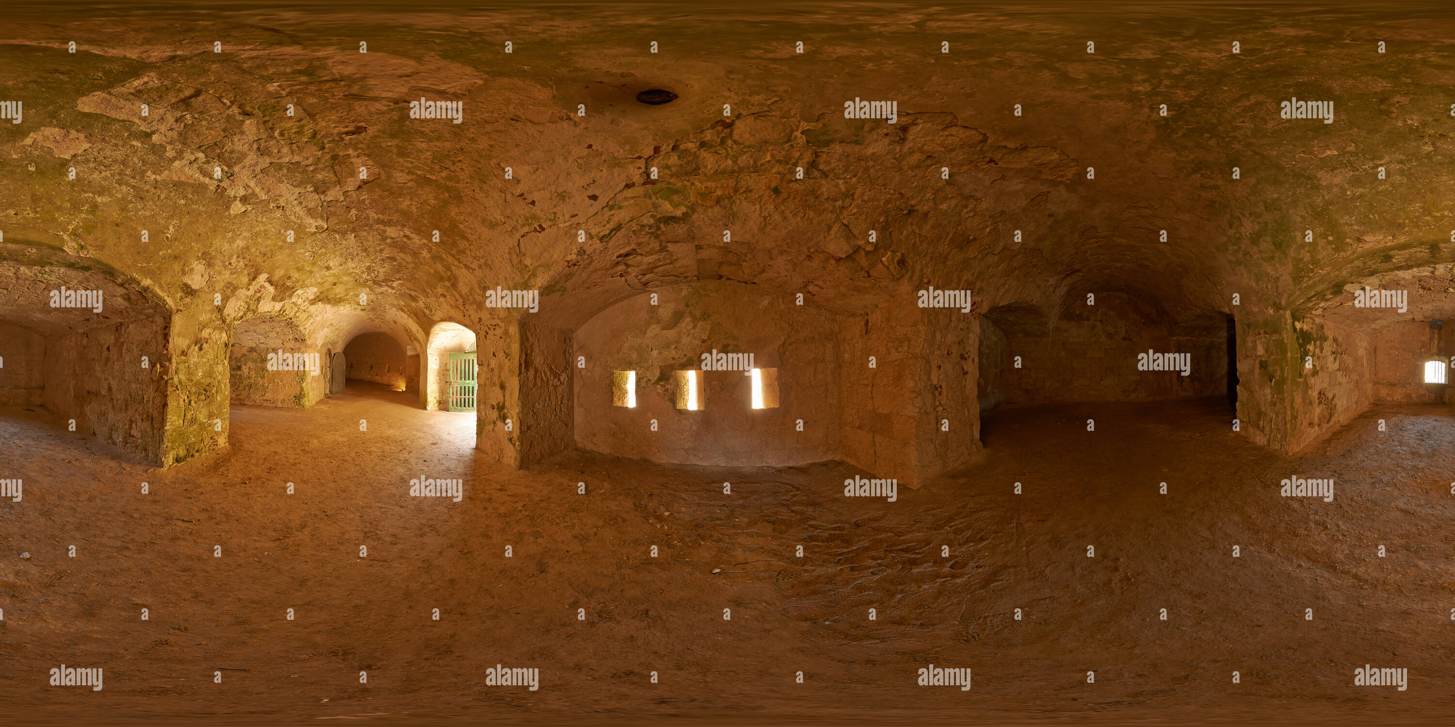 360 Grad Panorama Ansicht von Fortaleza de La Mola, Menorca