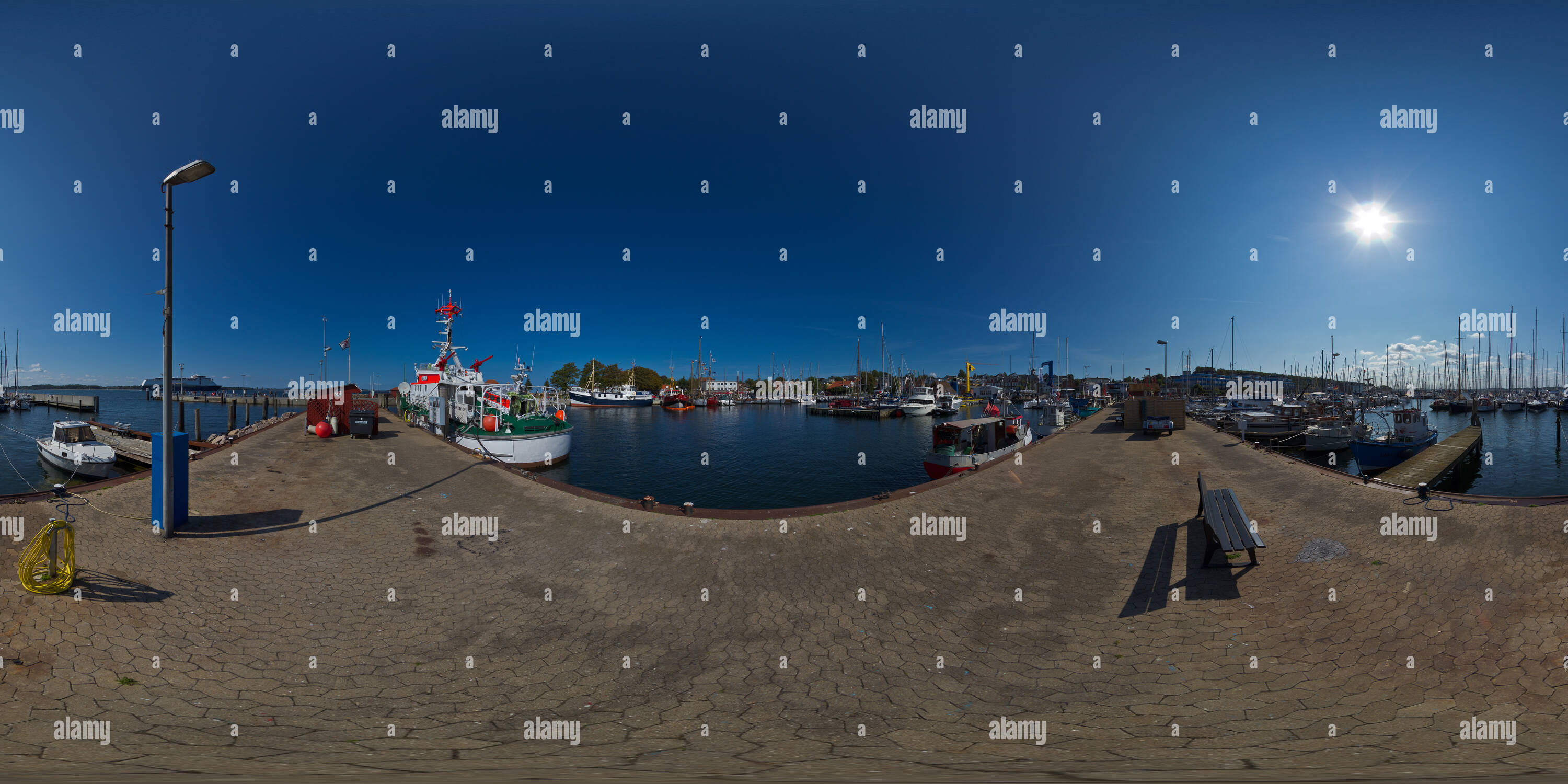 360 Grad Panorama Ansicht von Die rettungsboote Berlin Laboe Deutschland