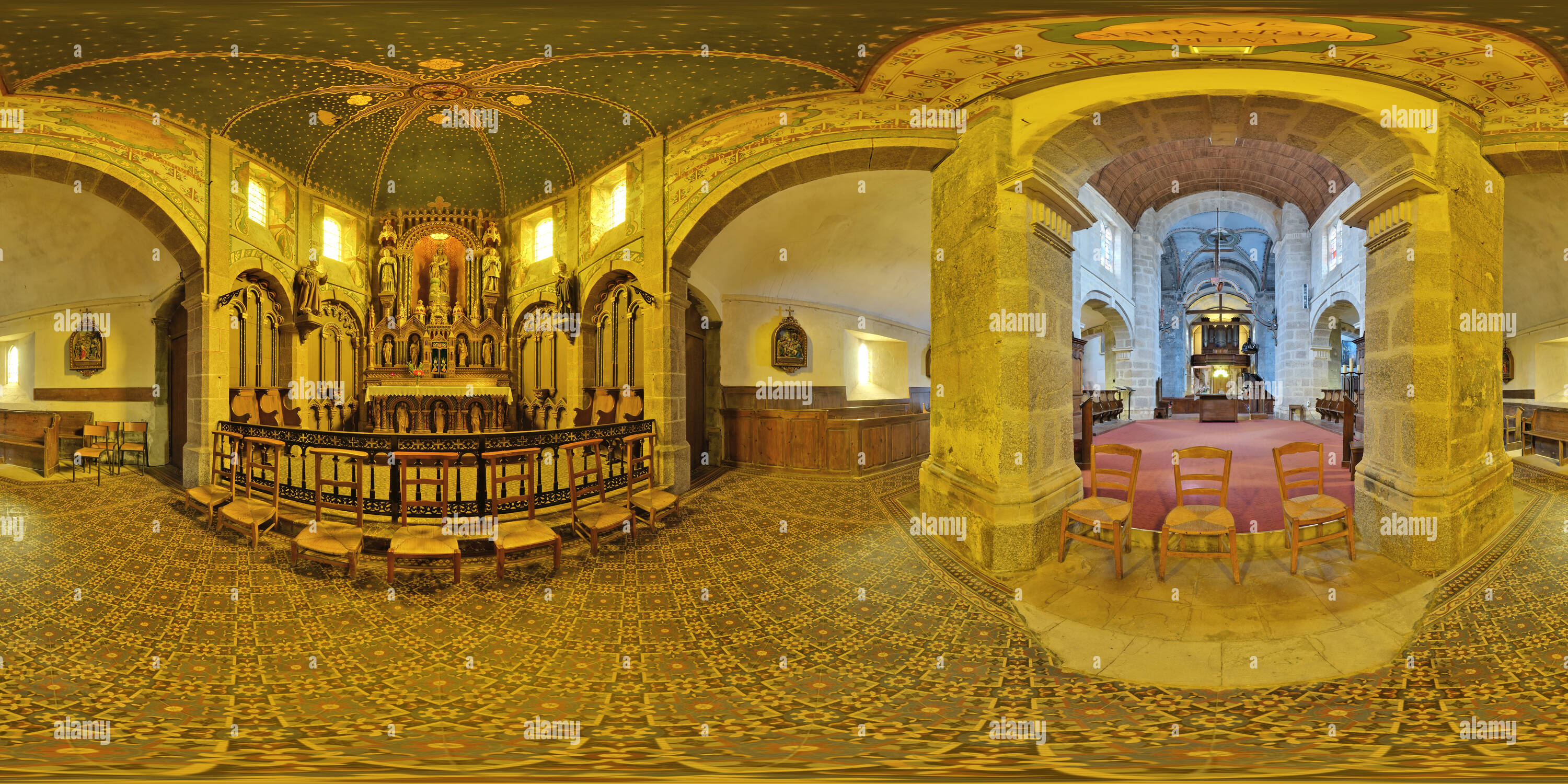 360 °Ansicht auf Chapelle de l'Église SaintNicolas de Barfleur