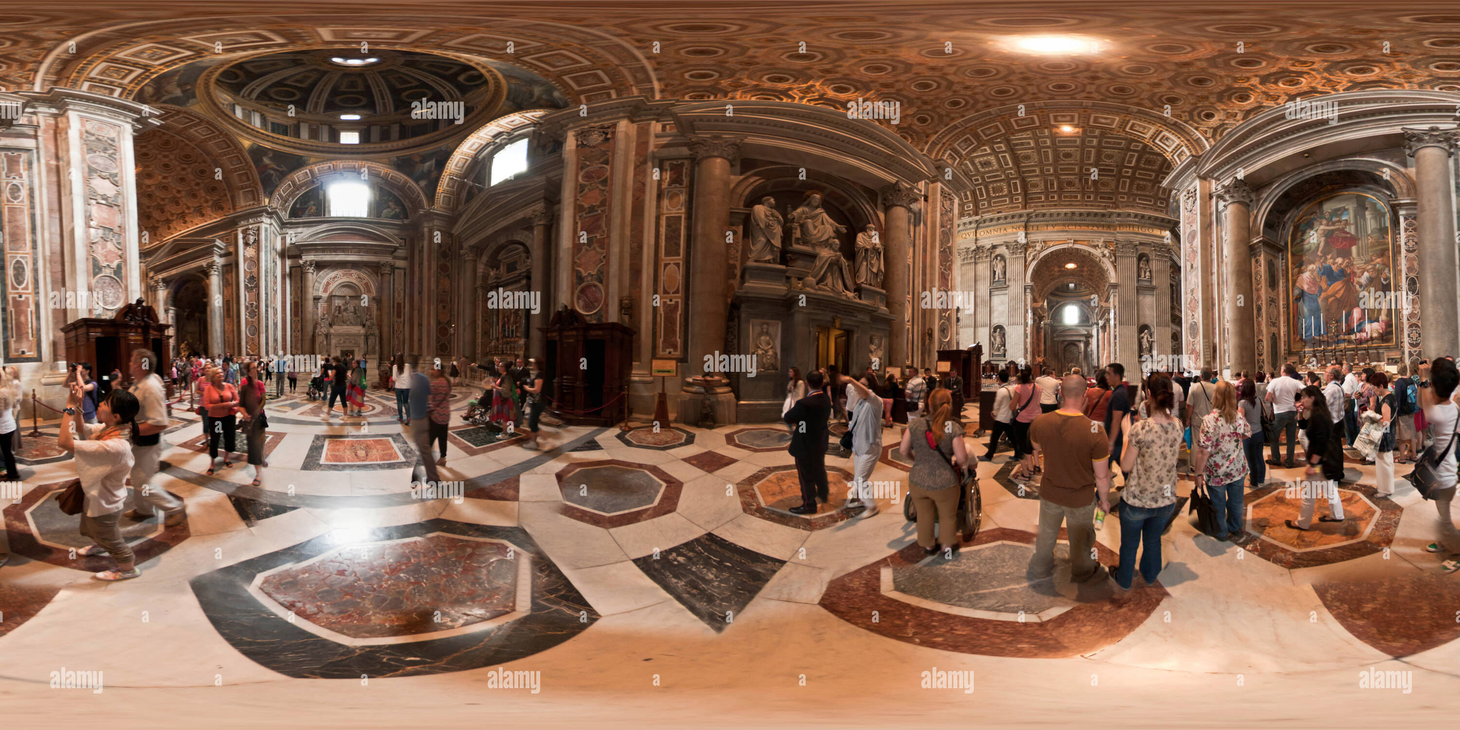 360 Grad Panorama Ansicht von Petersdom, Vatikan