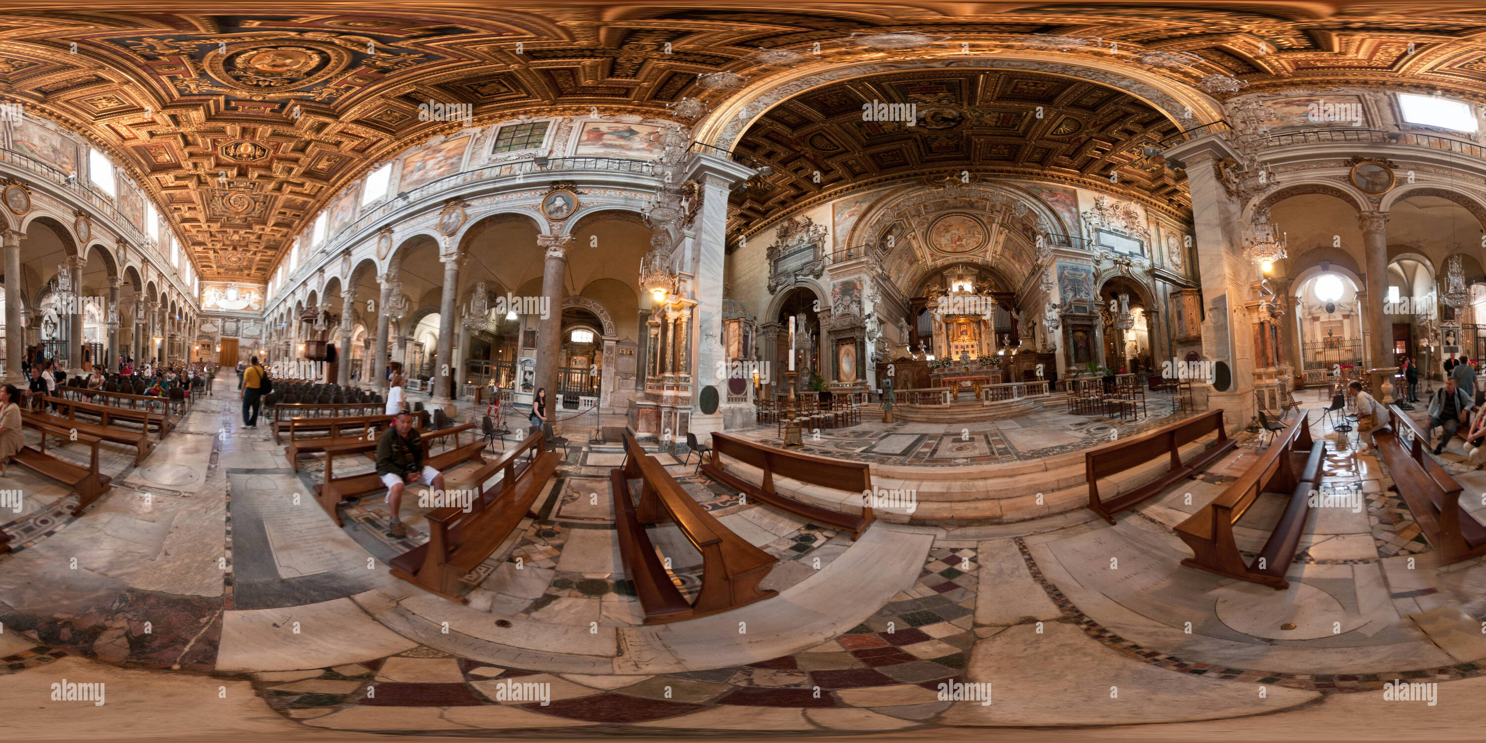 360 °-Ansicht auf Die Basilika Santa Maria in Aracoeli - Alamy