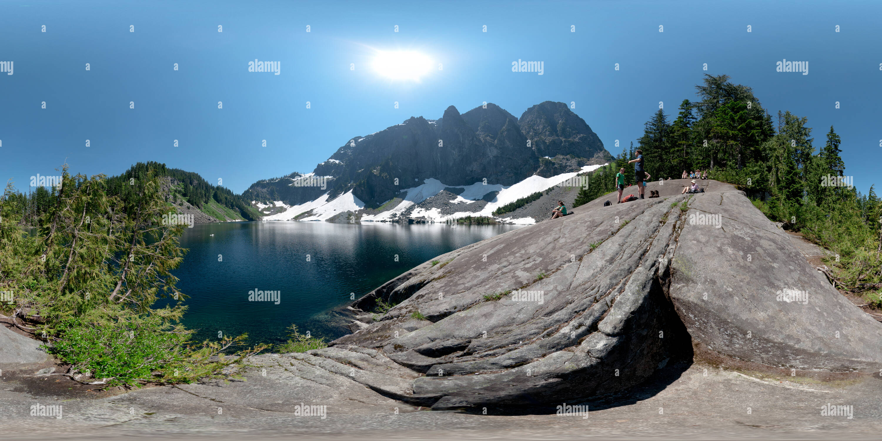 360 Grad Panorama Ansicht von See Ruhige