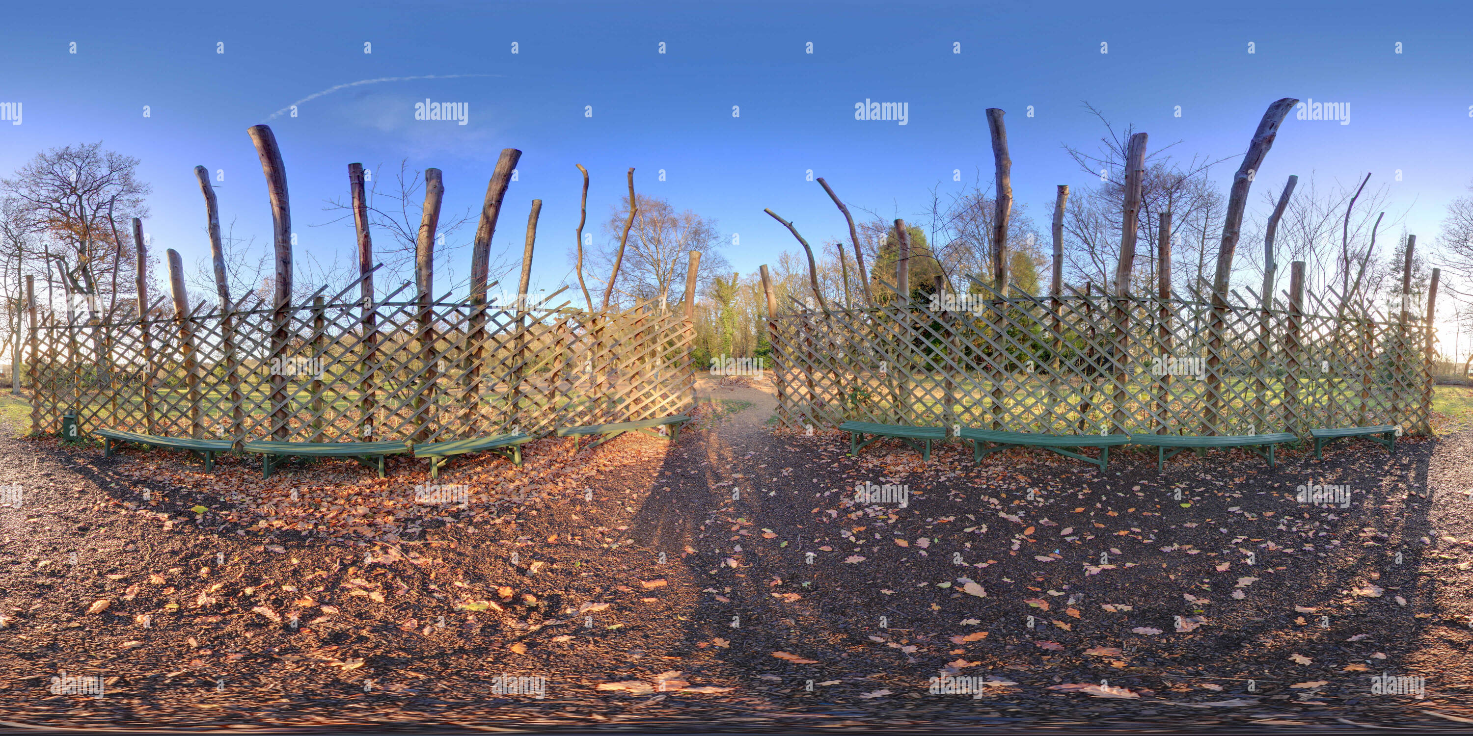 360 Grad Panorama Ansicht von Sheringham Park