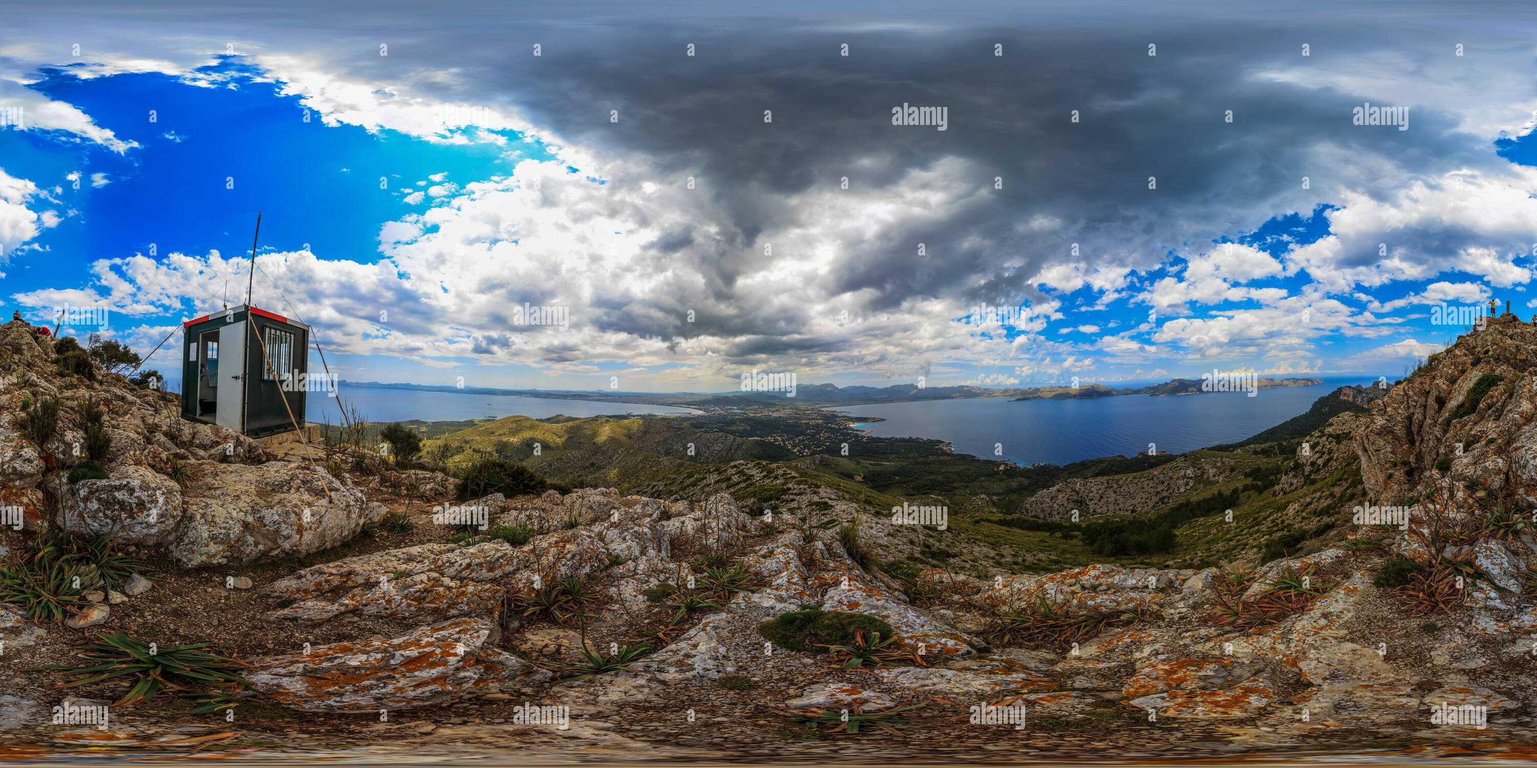 360 Grad Panorama Ansicht von Talaia d'Alcudia