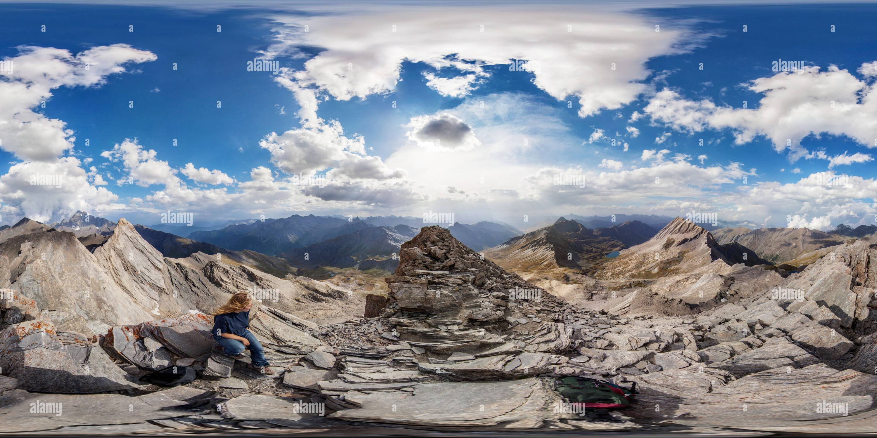 360 Grad Panorama Ansicht von Pan di Zucchero 2012