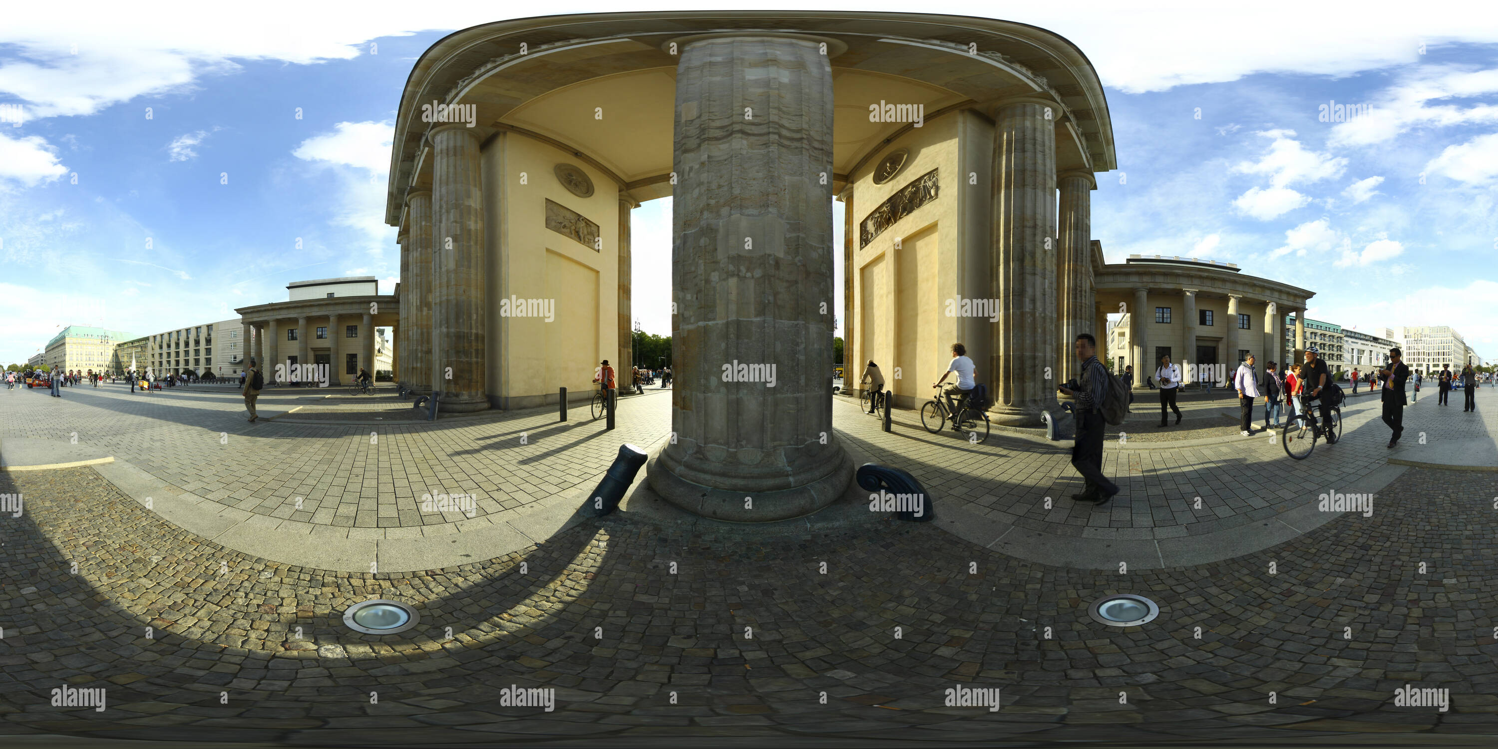 360 Grad Panorama Ansicht von Brandenburger Tor in Berlin