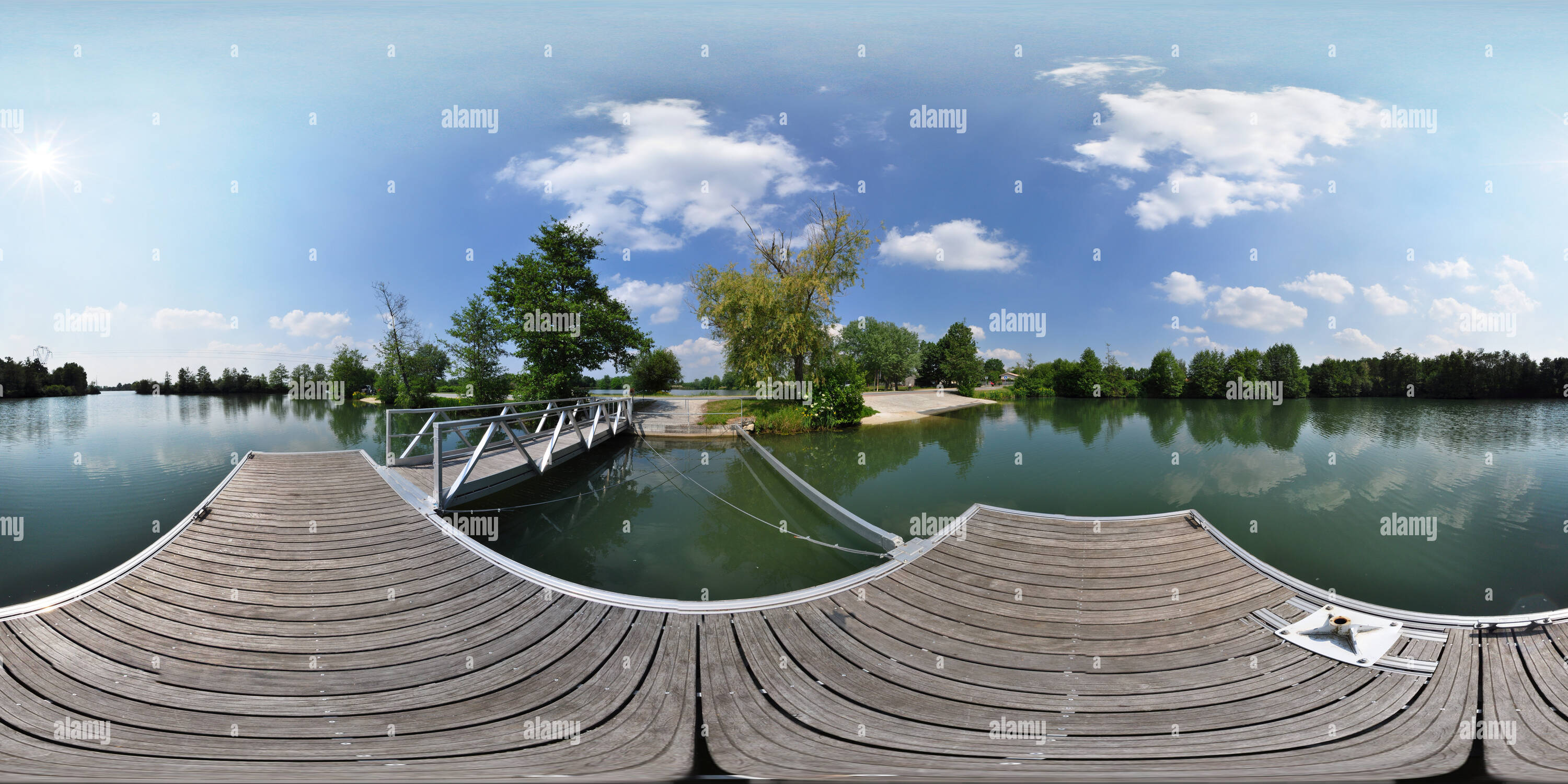 360 Grad Panorama Ansicht von Lake La Blanche