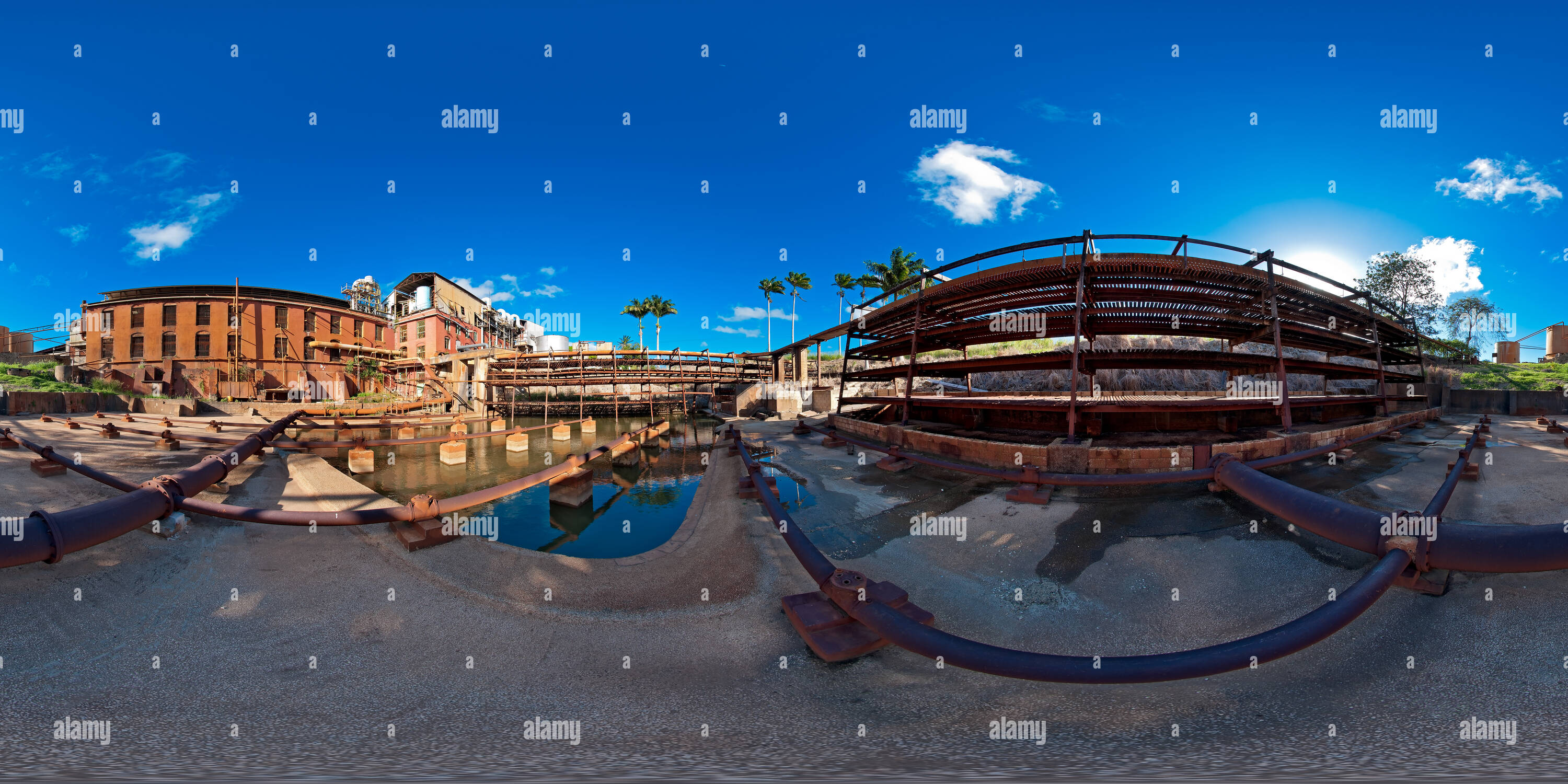 360 Grad Panorama Ansicht von Andrews Zuckerfabrik 1.