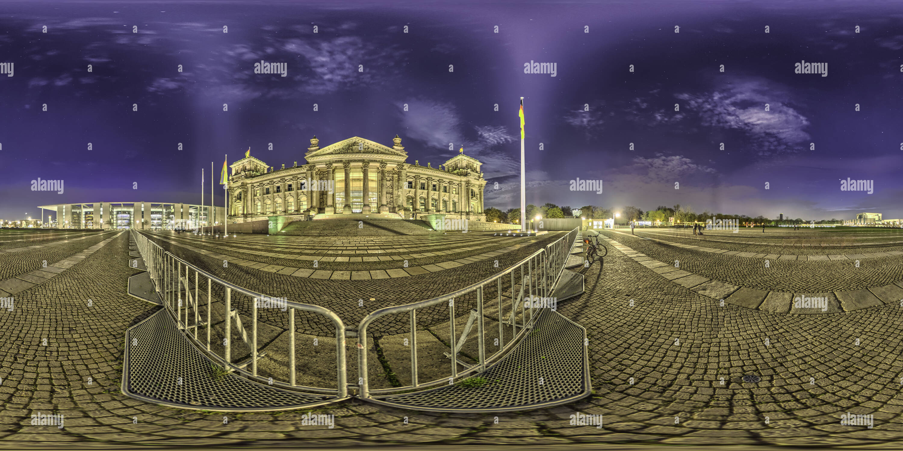 360 Grad Panorama Ansicht von Reichstag Berlin